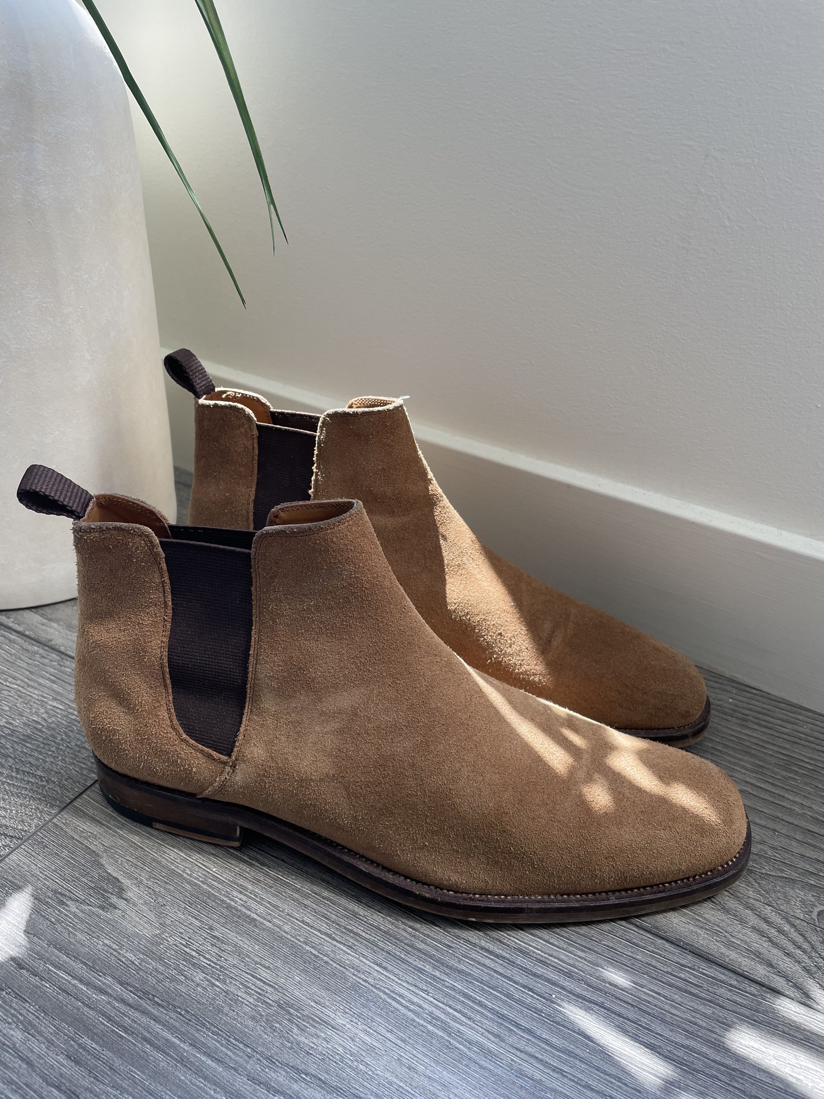 aldo tan chelsea boots