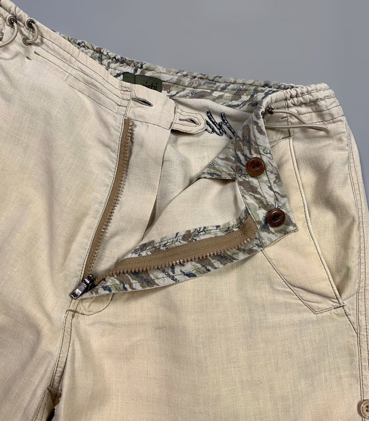 Maharishi Vtg MAHARISHI Hemp Cargo Snobutton Shorts Young Blood Sz M Size US 32 / EU 48 - 9 Thumbnail