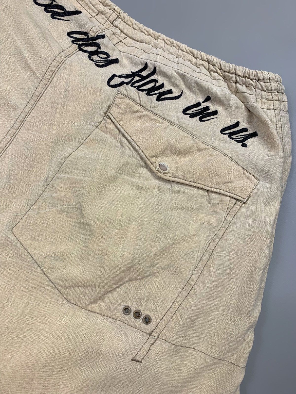 Maharishi Vtg MAHARISHI Hemp Cargo Snobutton Shorts Young Blood Sz M Size US 32 / EU 48 - 7 Thumbnail