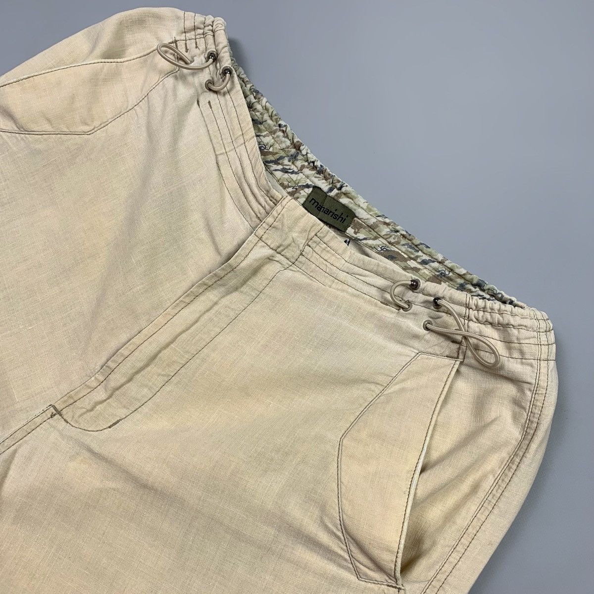 Maharishi Vtg MAHARISHI Hemp Cargo Snobutton Shorts Young Blood Sz M Size US 32 / EU 48 - 6 Thumbnail