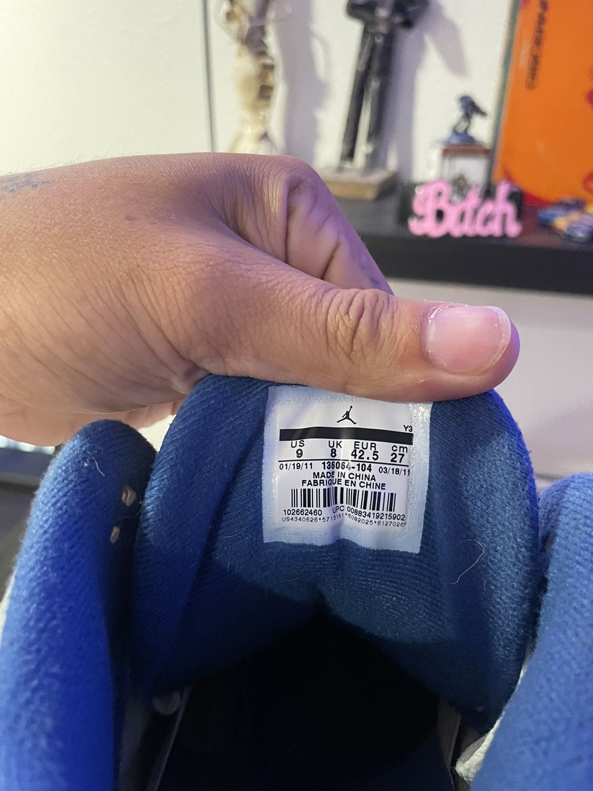 Jordan Brand retro 5 true blues Size US 9 / EU 42 - 6 Thumbnail