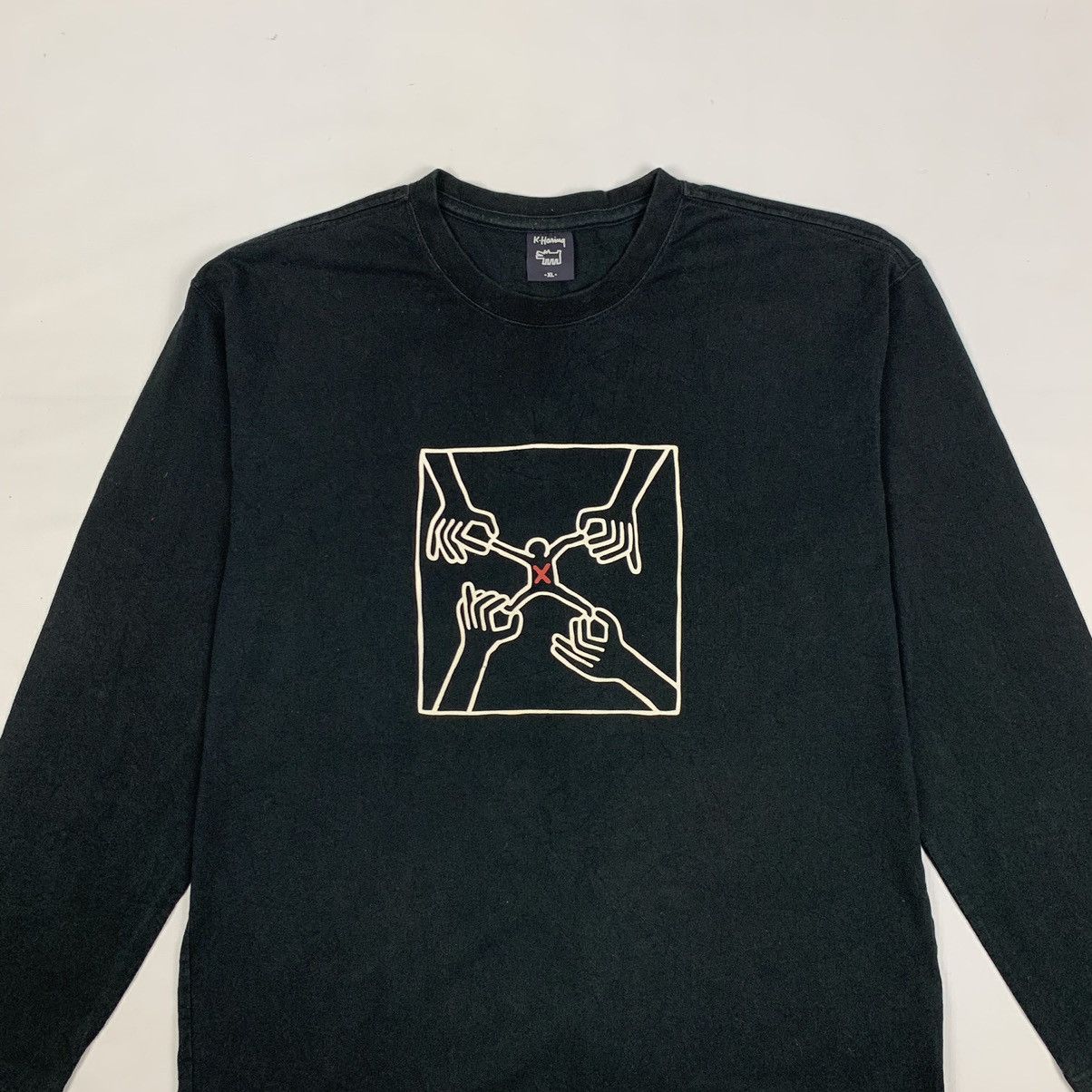 Japanese Brand × Keith Haring × Uniqlo Uniqlo X Keith Haring Long Sleeve Shirt Size US XL / EU 56 / 4 - 4 Thumbnail