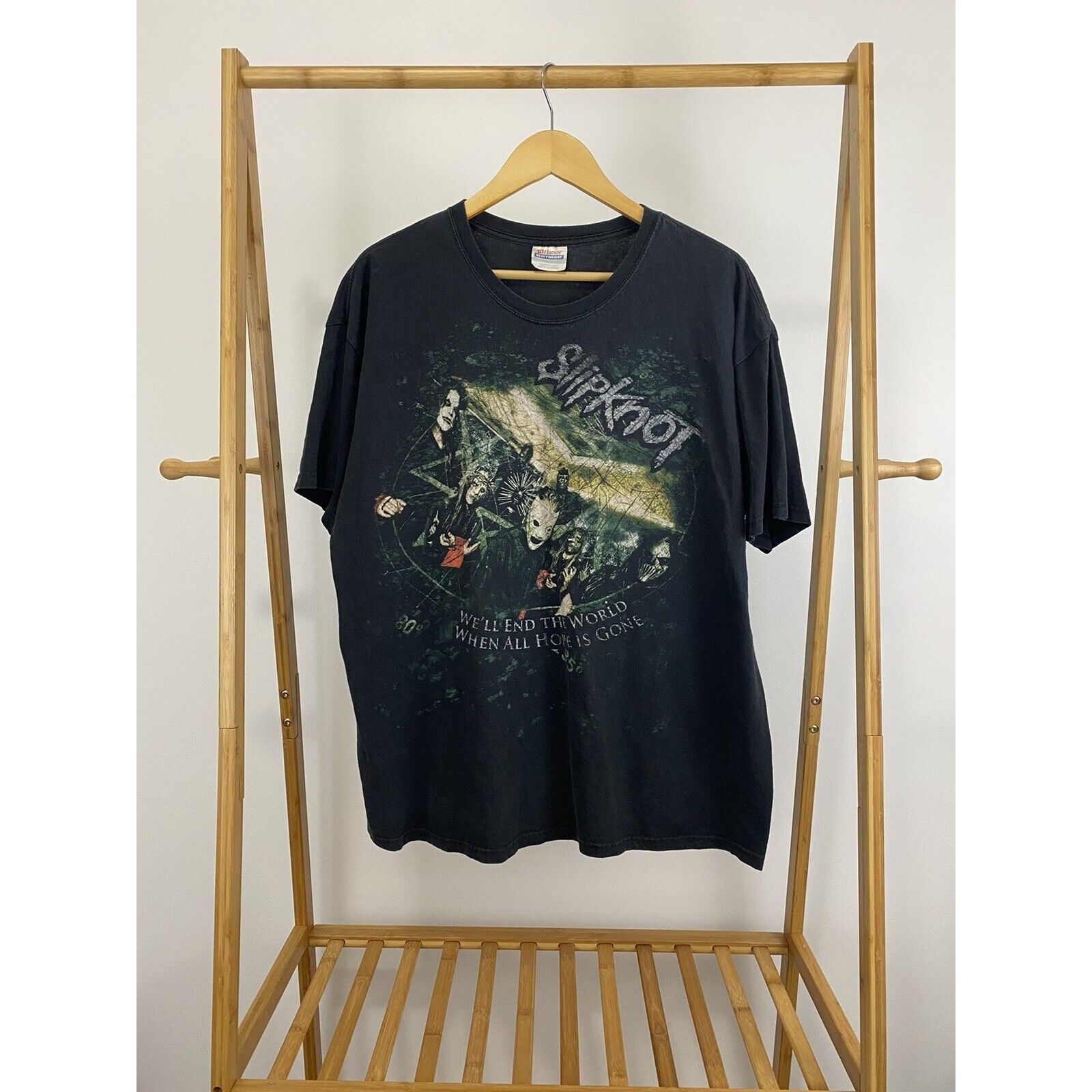 VTG Slipknot All Hope Is Gone Metal Mask Band T-Shirt XL