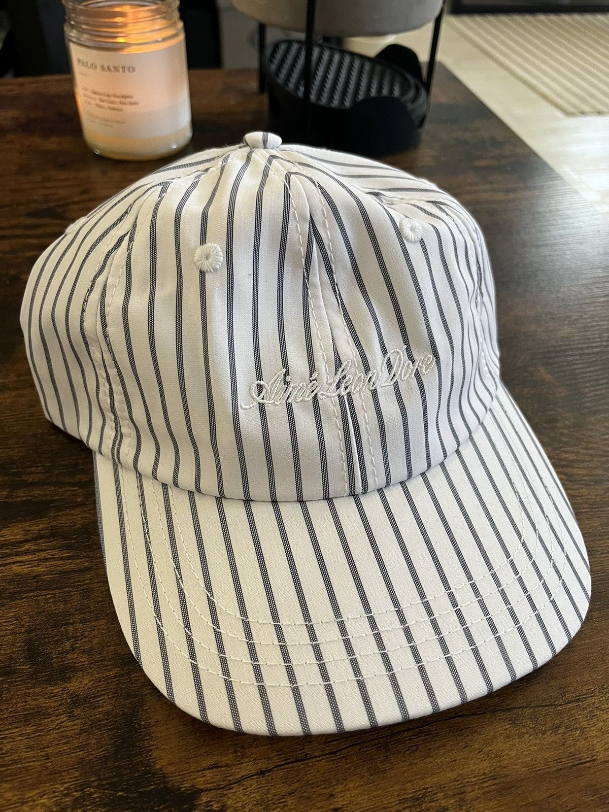 Aime Leon Dore Aime Leon Dore Striped Poplin Logo Cap | Grailed