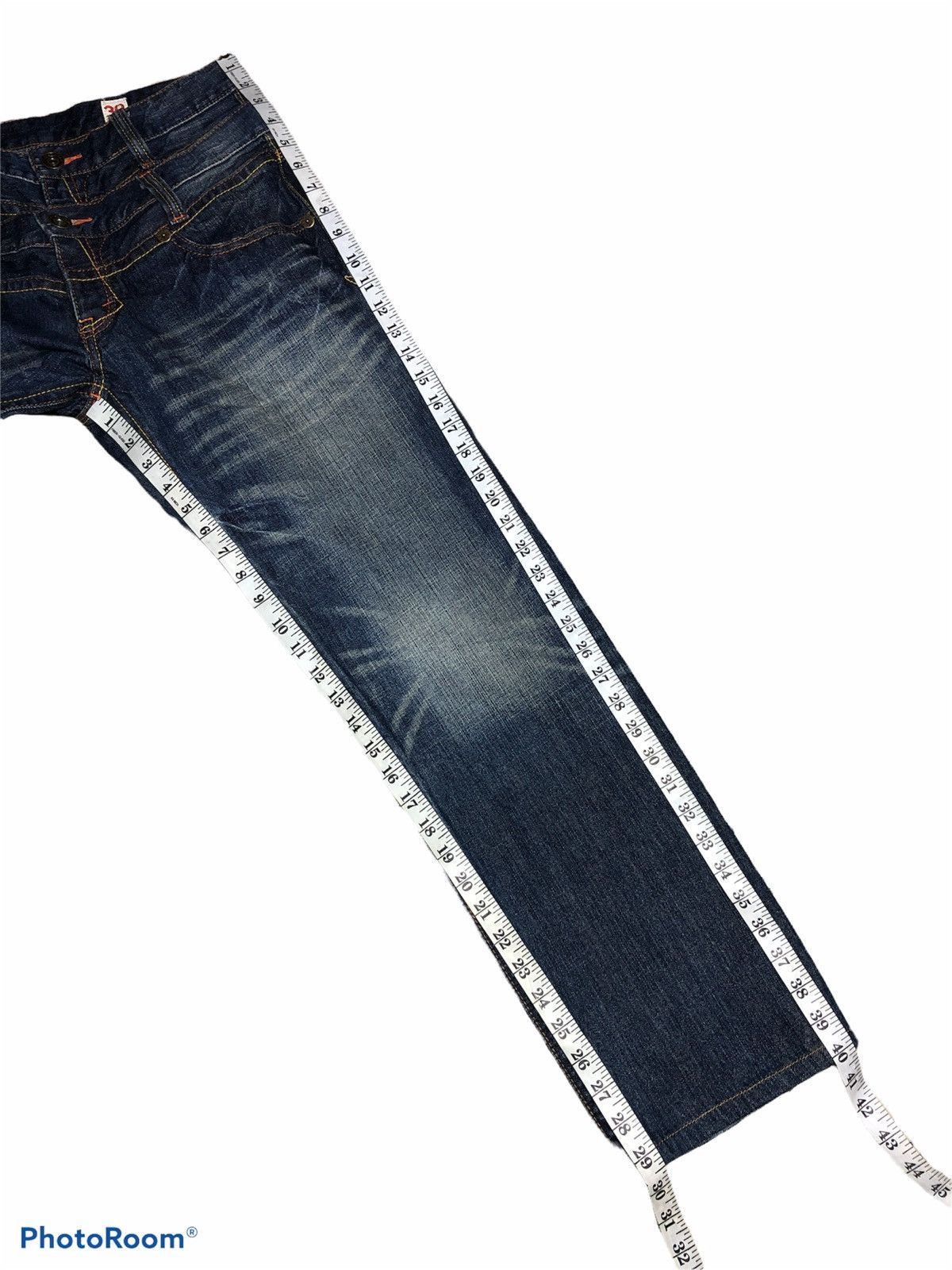 Japanese Brand HOT⚡️TRIPLE STICTH BACK POCKET DOUBLE WAIST RUSH HOUR JEANS Size US 31 - 7 Thumbnail