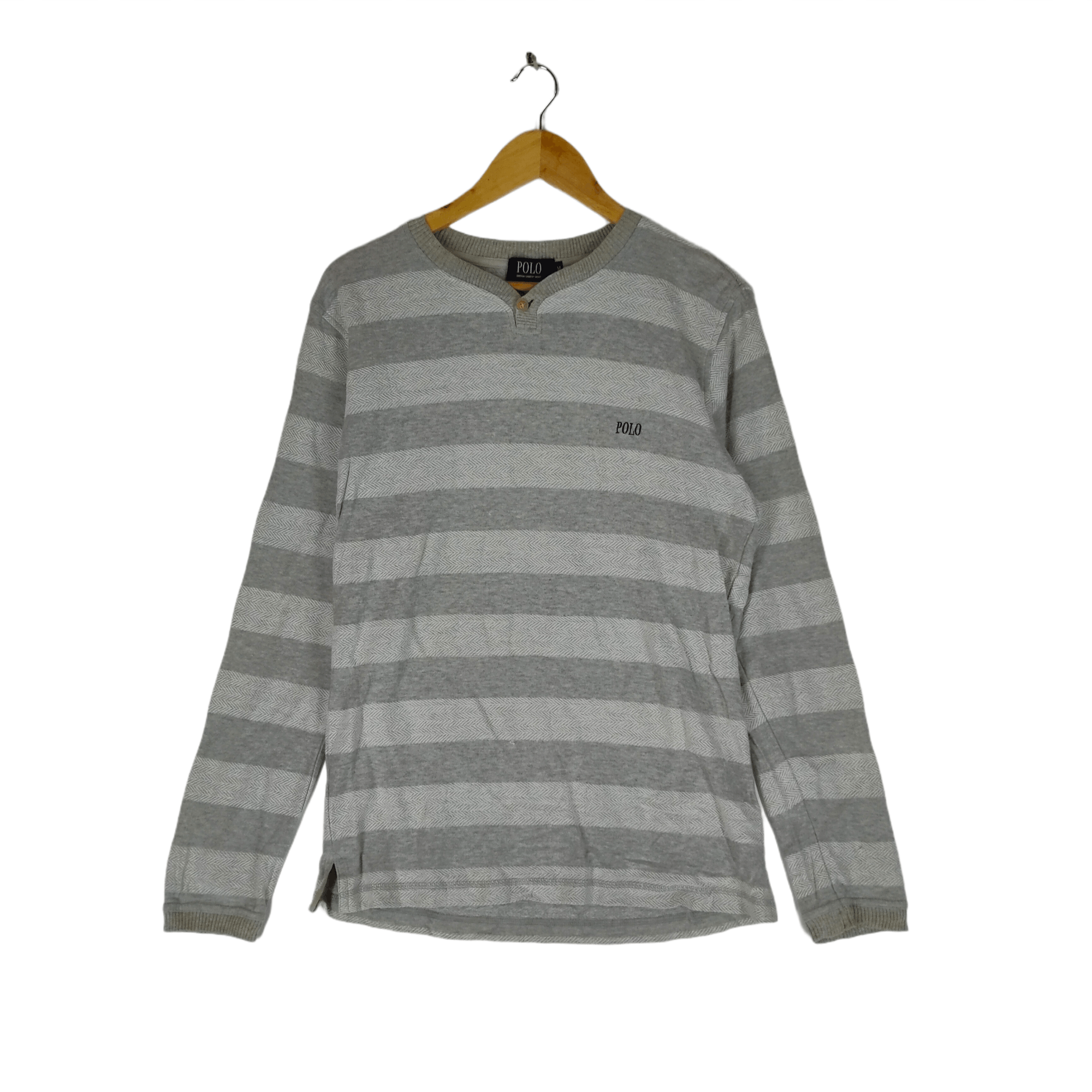 Other POLO BRITISH Stripe Button Neck Long Sleeve Msize Shirt Size US M / EU 48-50 / 2 - 1 Thumbnail