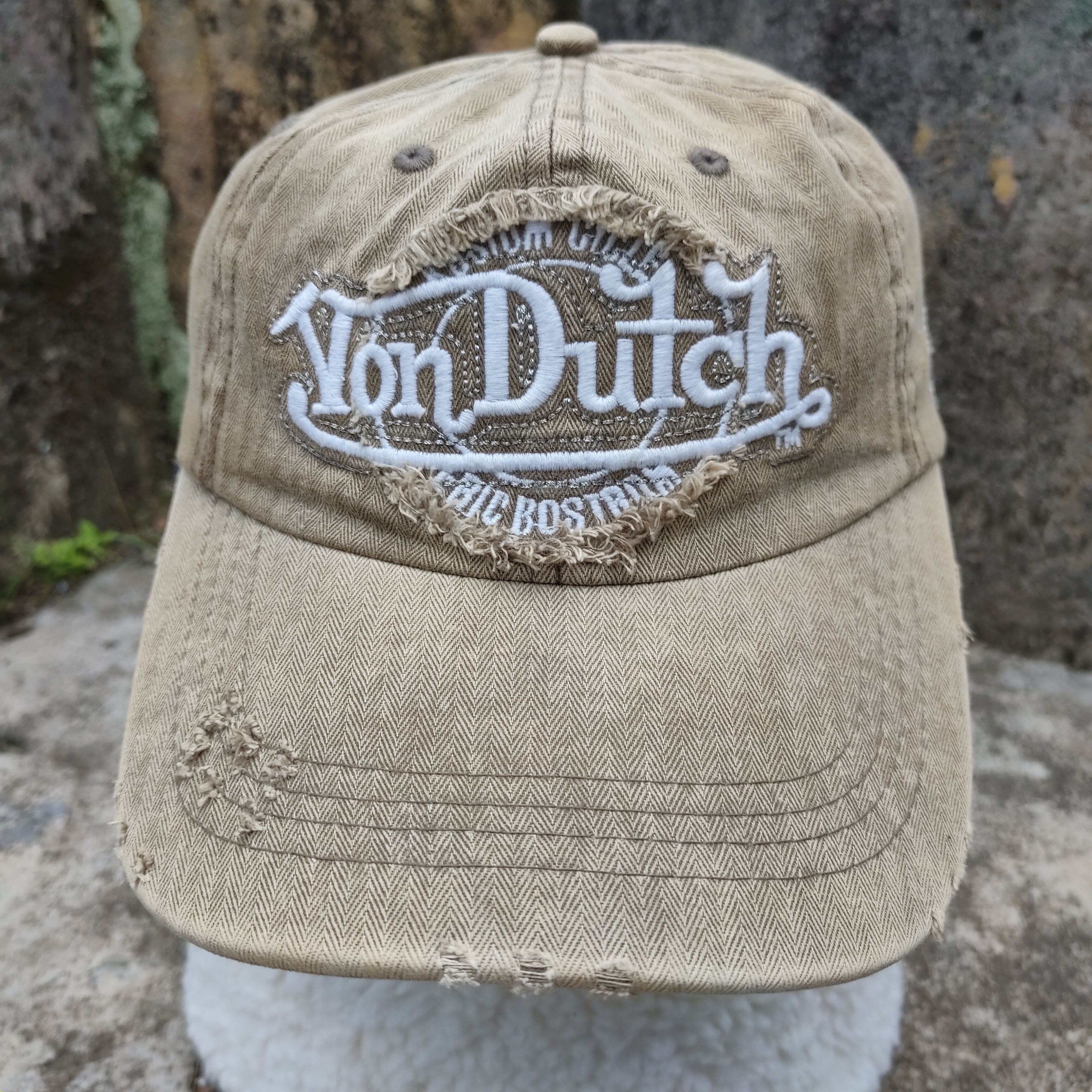 Vintage Vintage VON DUTCH Patches Embroidery Cap Distressed Army Size ONE SIZE - 3 Thumbnail