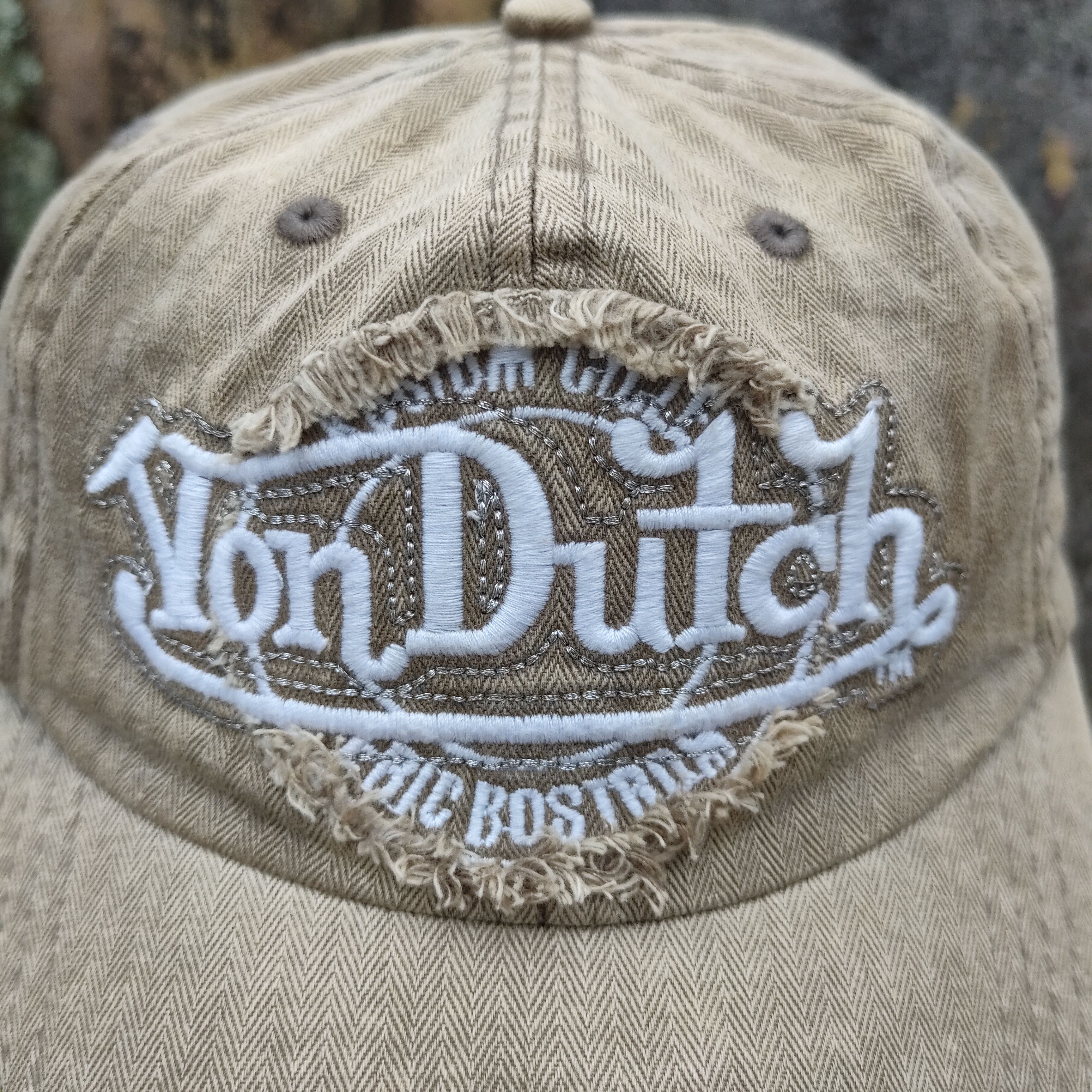 Vintage Vintage VON DUTCH Patches Embroidery Cap Distressed Army Size ONE SIZE - 2 Thumbnail