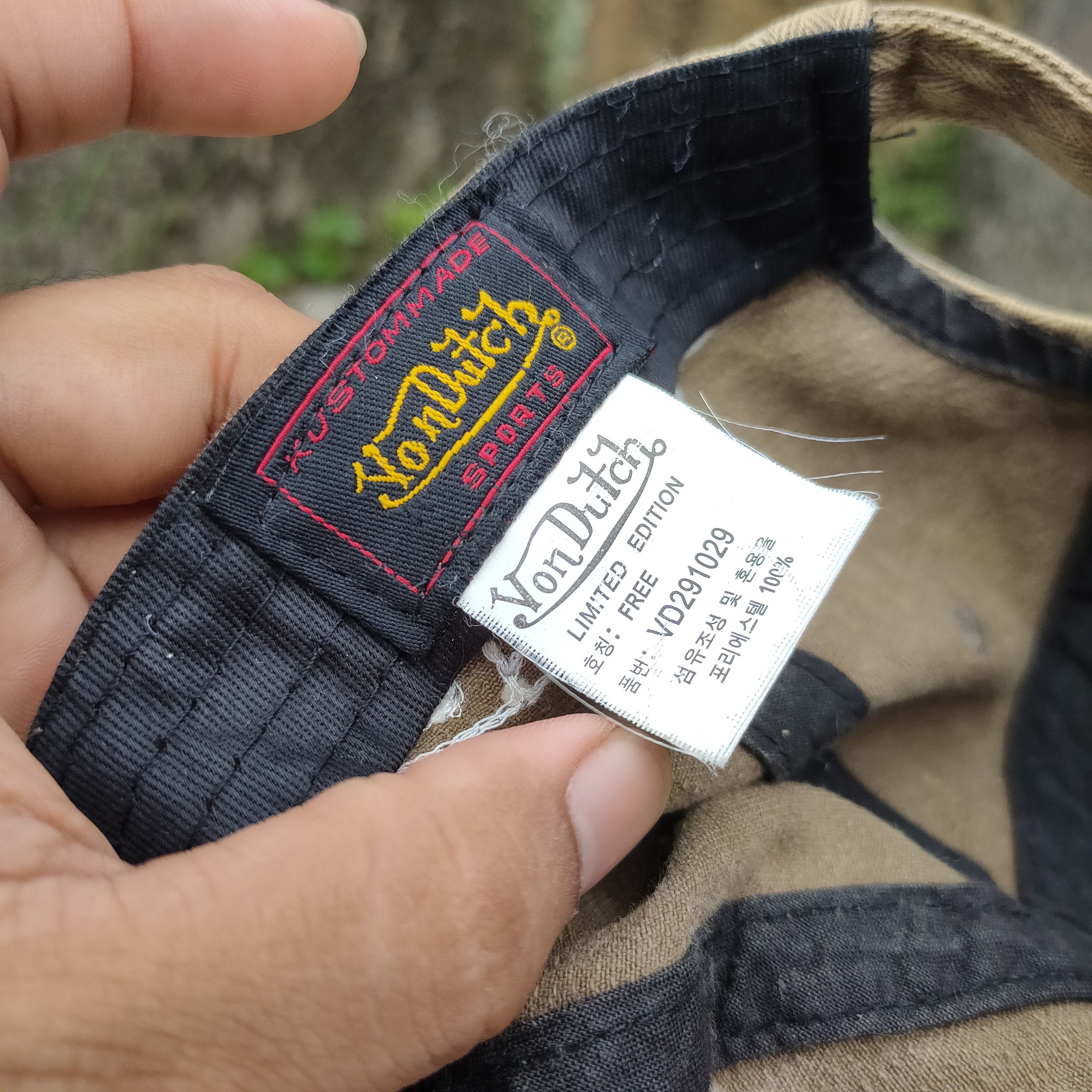 Vintage Vintage VON DUTCH Patches Embroidery Cap Distressed Army Size ONE SIZE - 7 Thumbnail