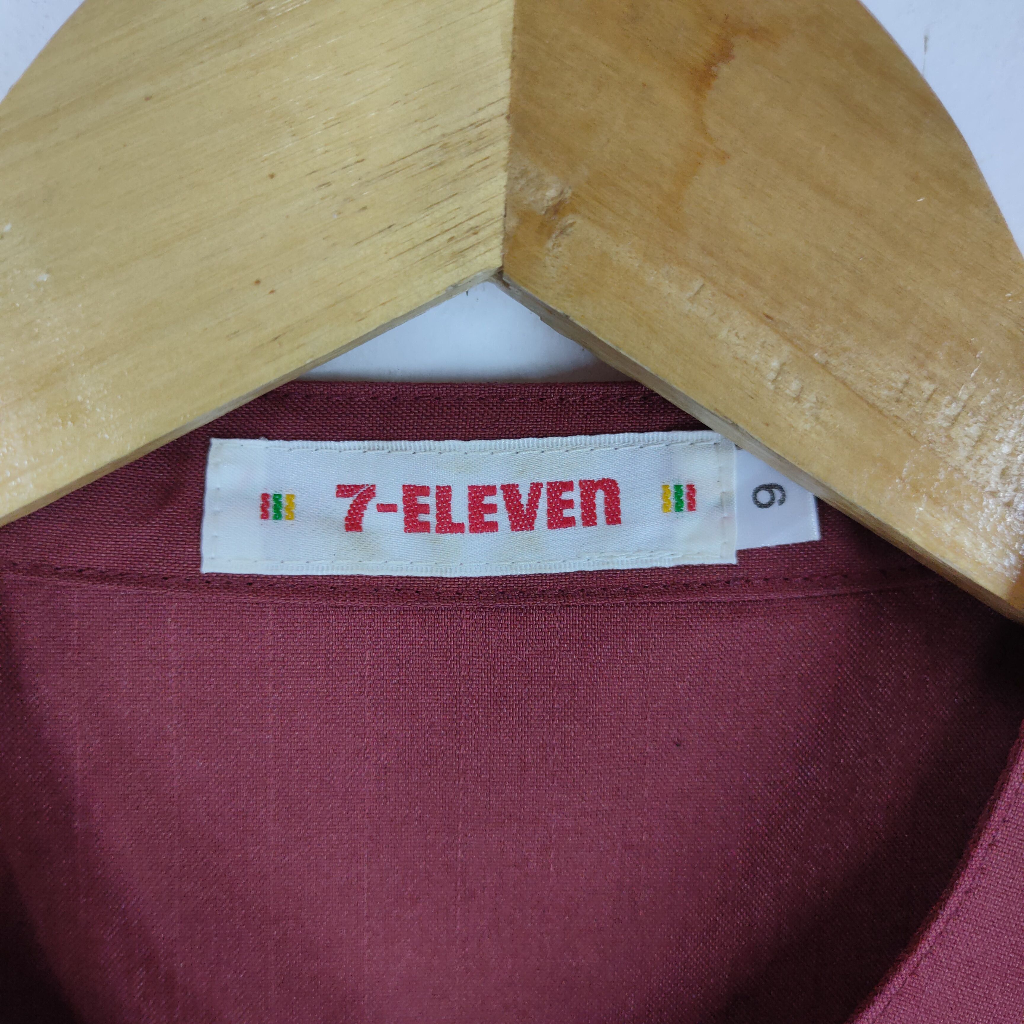 Japanese Brand Vintage 90s 7 ELEVEN Uniform Worker Shirt Full Zipper Size US M / EU 48-50 / 2 - 6 Thumbnail