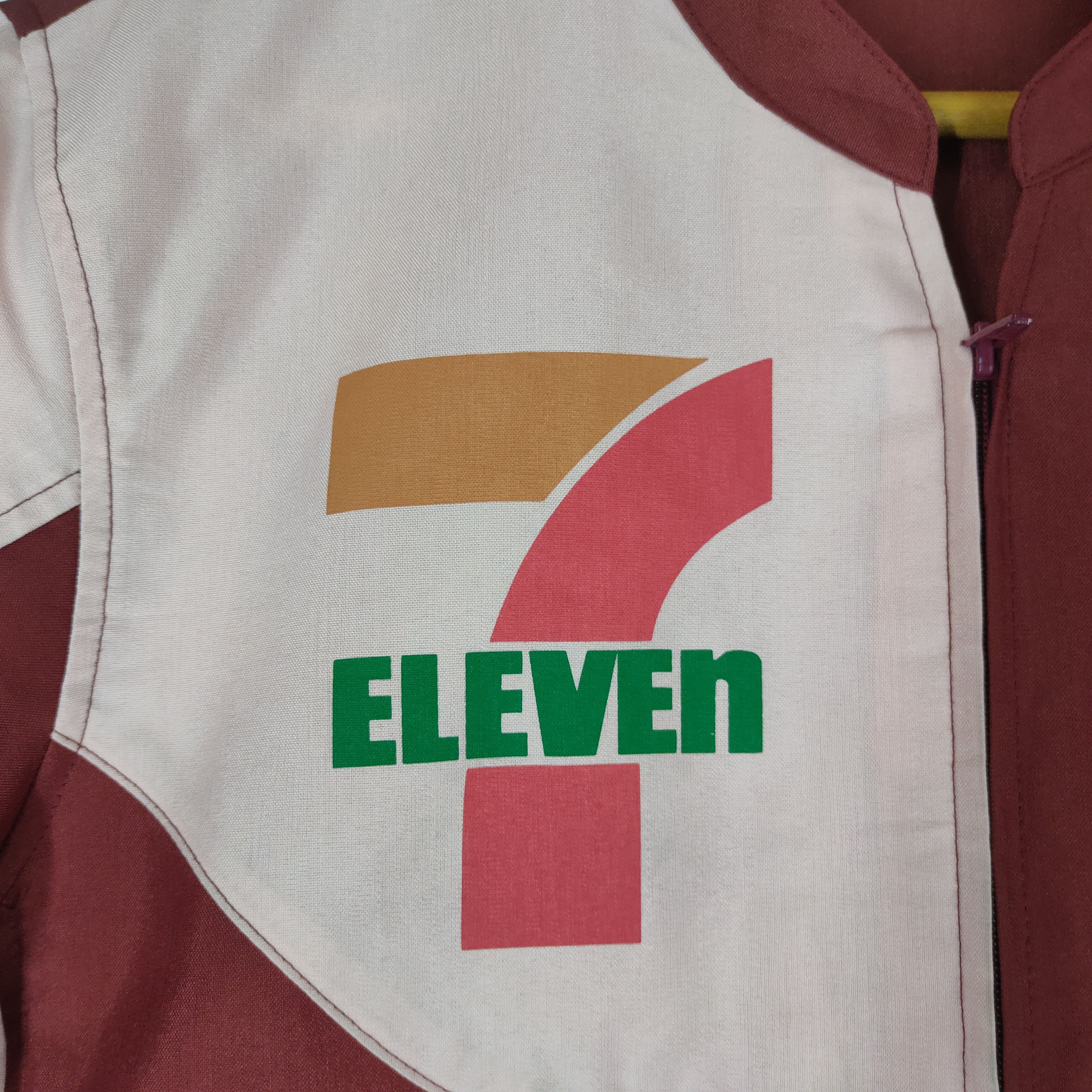 Japanese Brand Vintage 90s 7 ELEVEN Uniform Worker Shirt Full Zipper Size US M / EU 48-50 / 2 - 3 Thumbnail