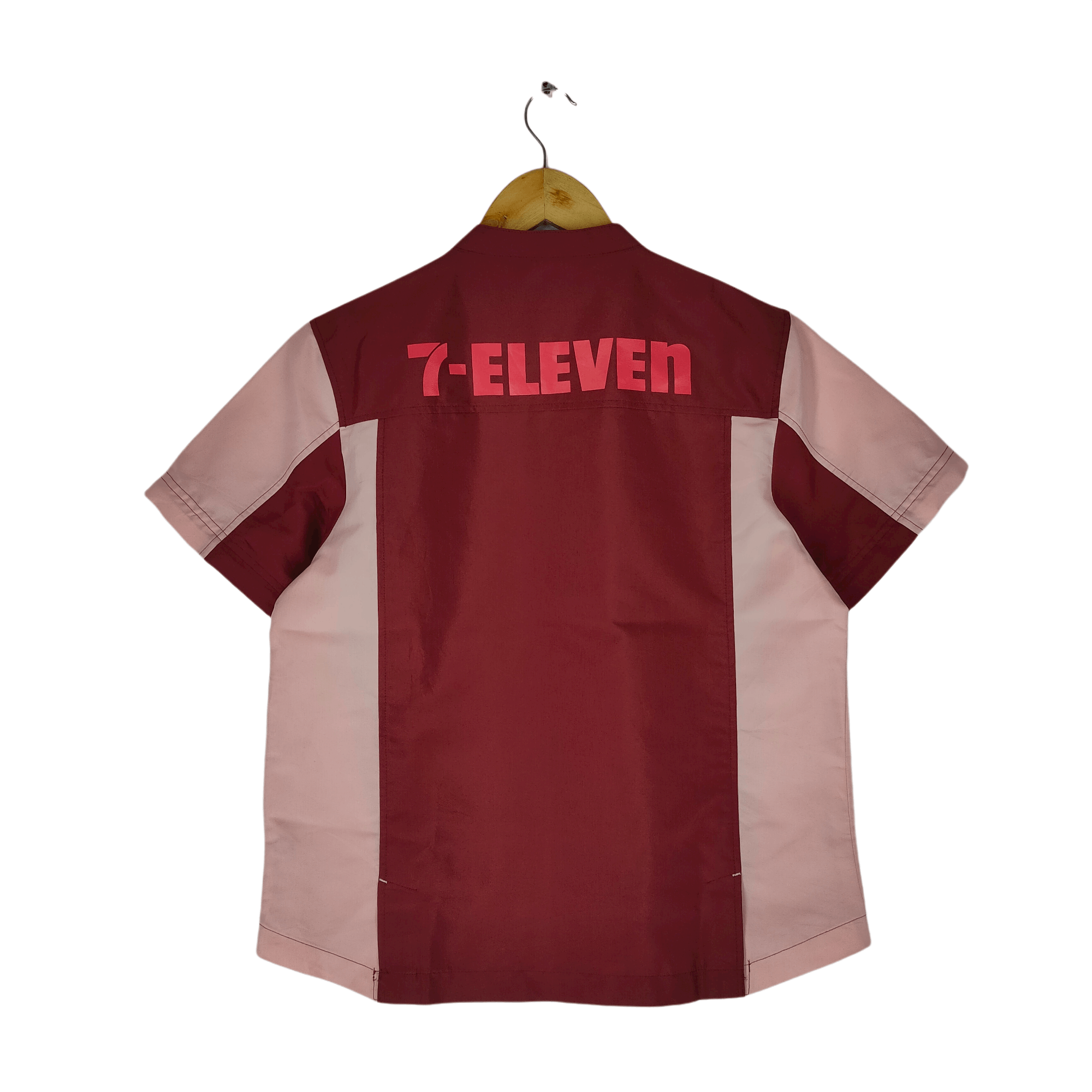 Japanese Brand Vintage 90s 7 ELEVEN Uniform Worker Shirt Full Zipper Size US M / EU 48-50 / 2 - 2 Thumbnail