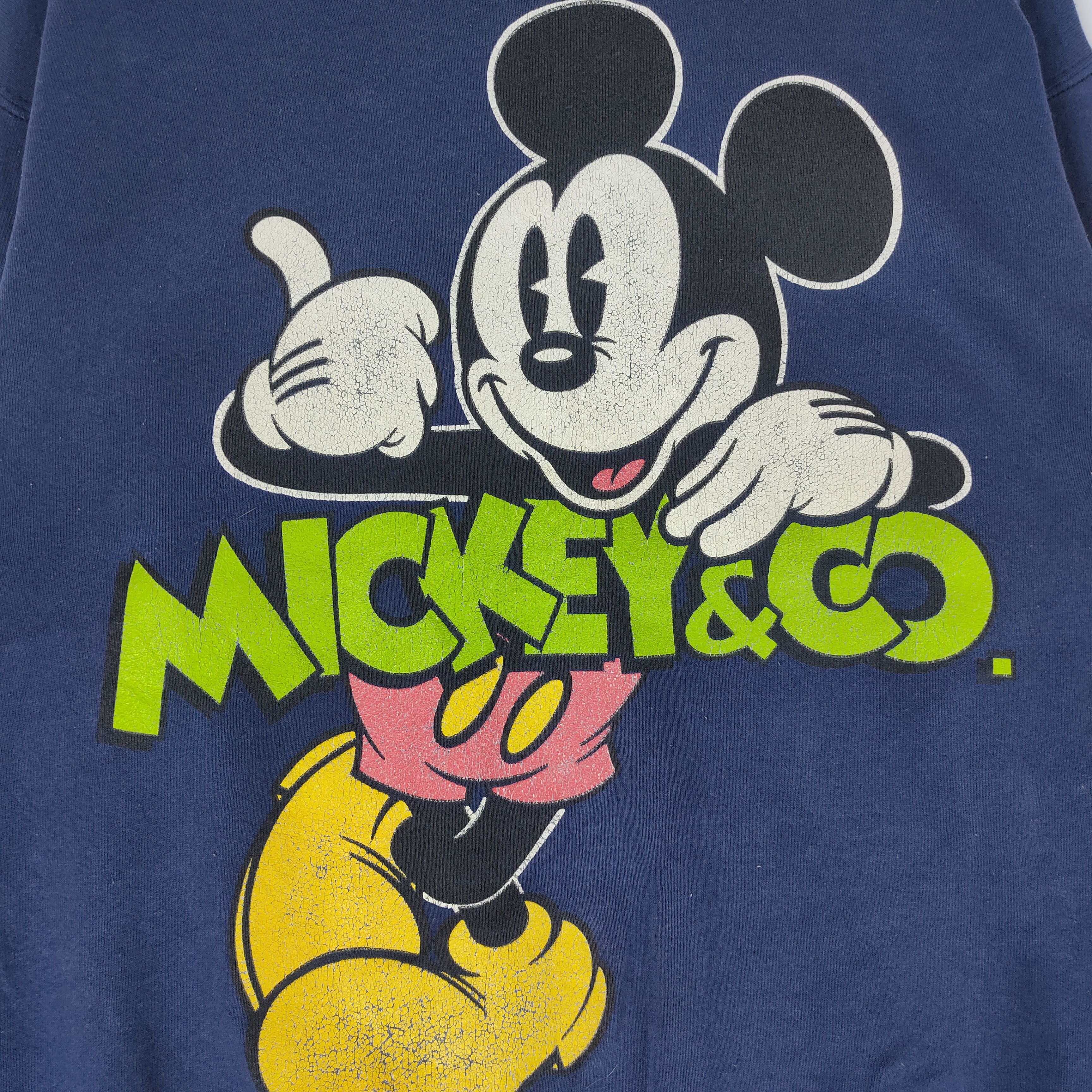 Mickey Mouse Vintage 90s MICKEY MOUSE DISNEY Sweatshirt Big Cartoon Size US L / EU 52-54 / 3 - 3 Thumbnail