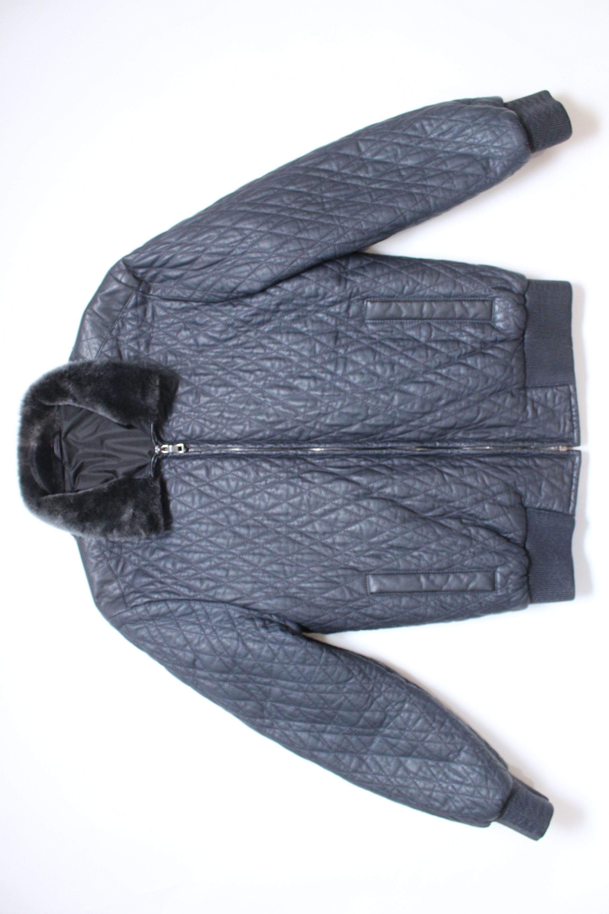 Hype × Italian Designers × Leather Gino Pellini Leather Jacket Fur Sz ...
