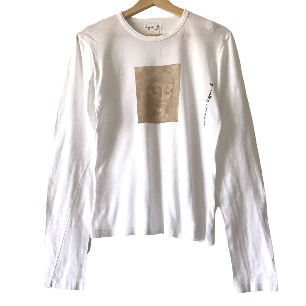 Designer × agnes b. Authentic Vintage Agnes B. Paris X Leonardo Da Vinci Art Tee Size US M / EU 48-50 / 2 - 2 Thumbnail