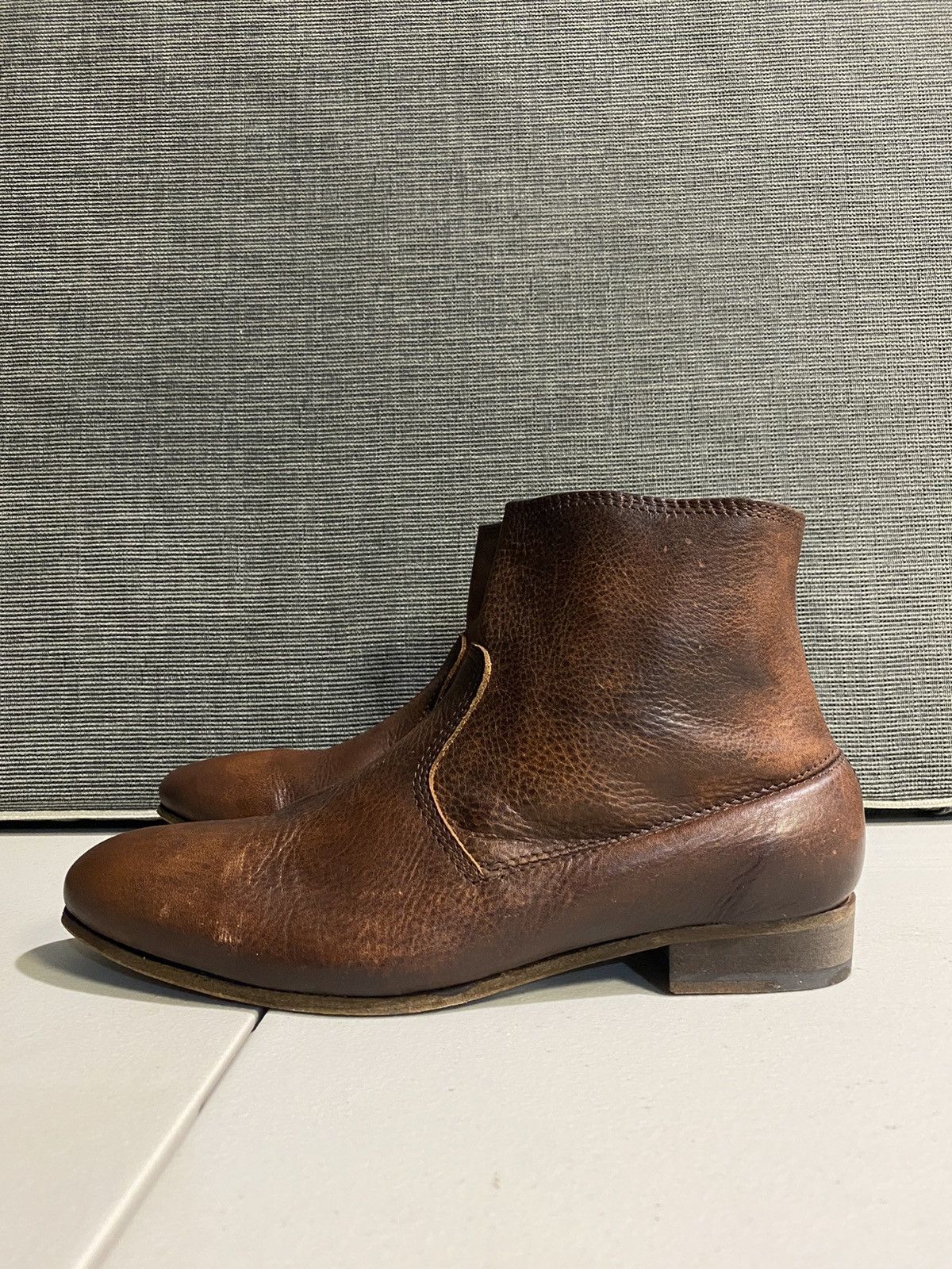Ksubi Rex 4 Boots in Brown leather