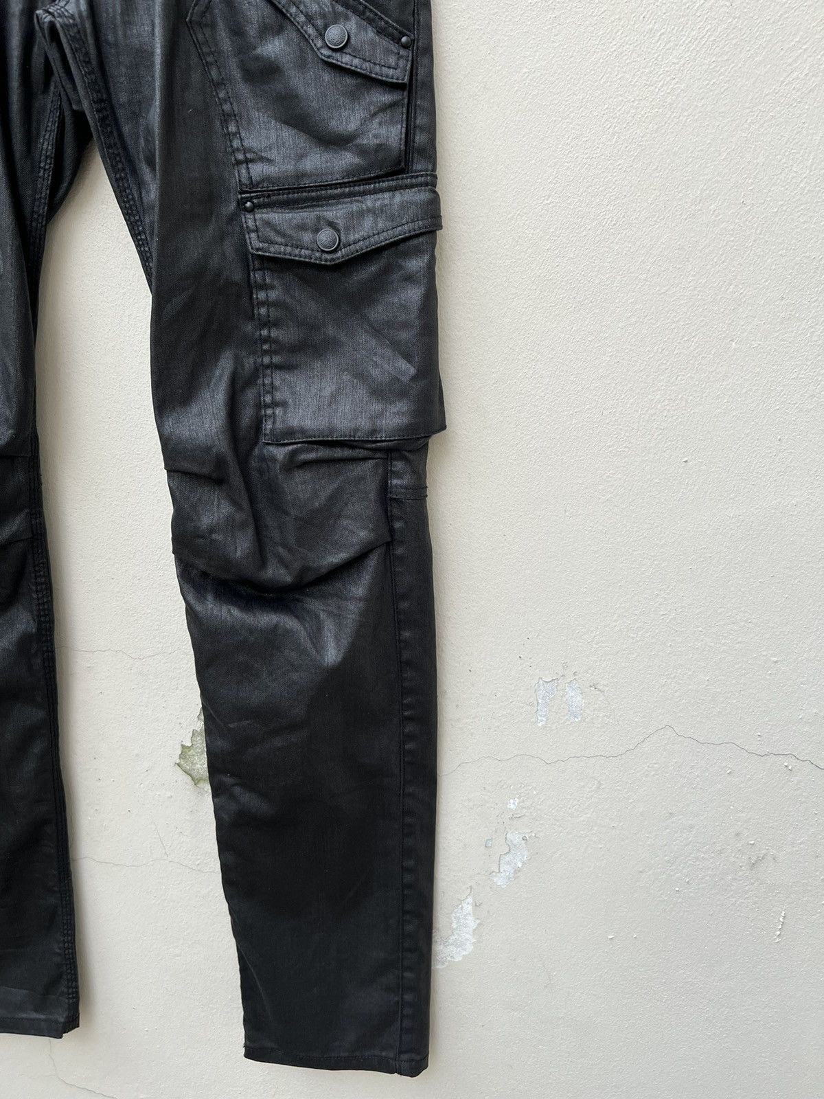 Nicole Club Nicole Club FM Waxed Cargo Trouser Pant Size US 29 - 13 Thumbnail