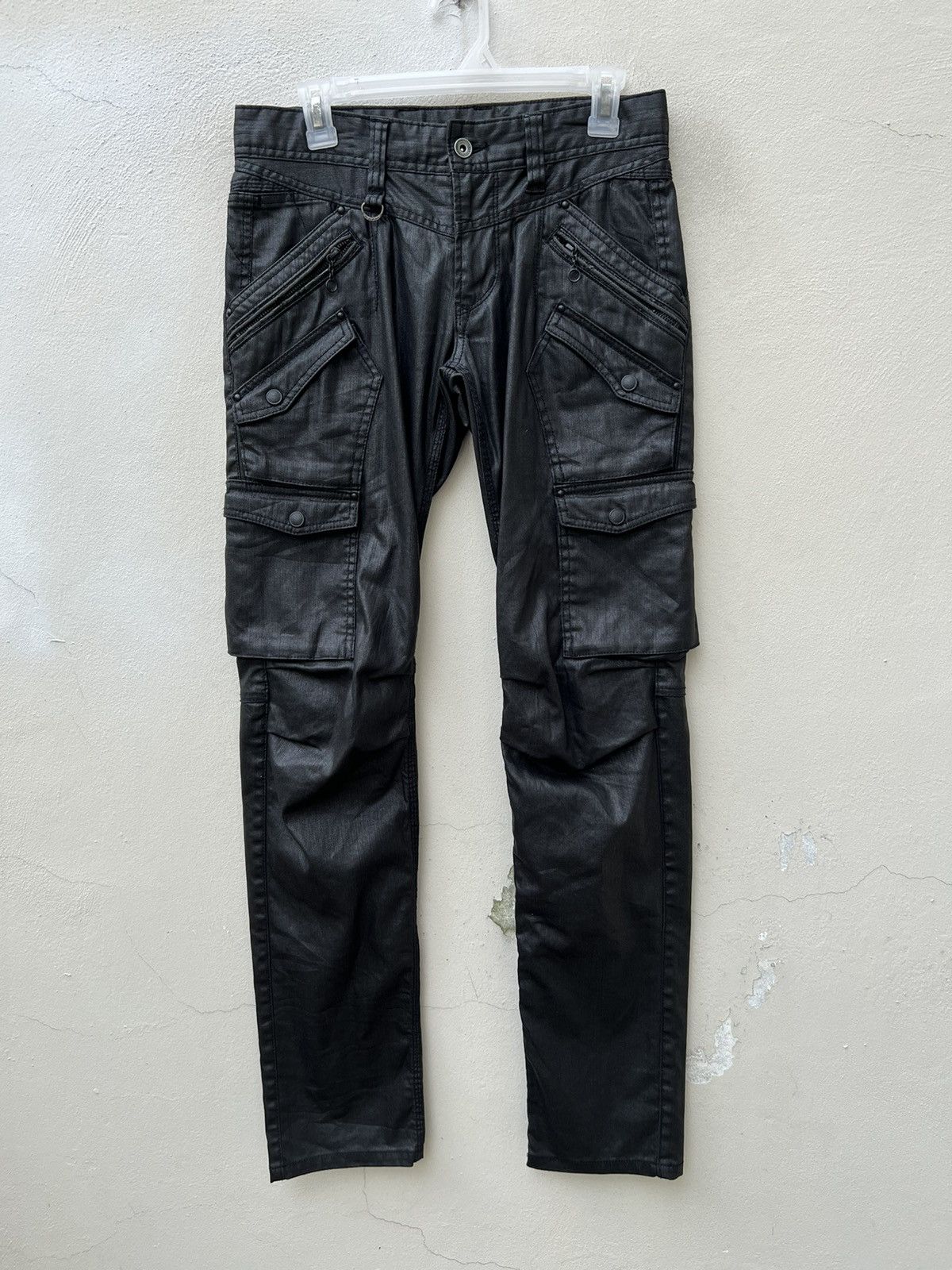 Nicole Club Nicole Club FM Waxed Cargo Trouser Pant Size US 29 - 6 Thumbnail