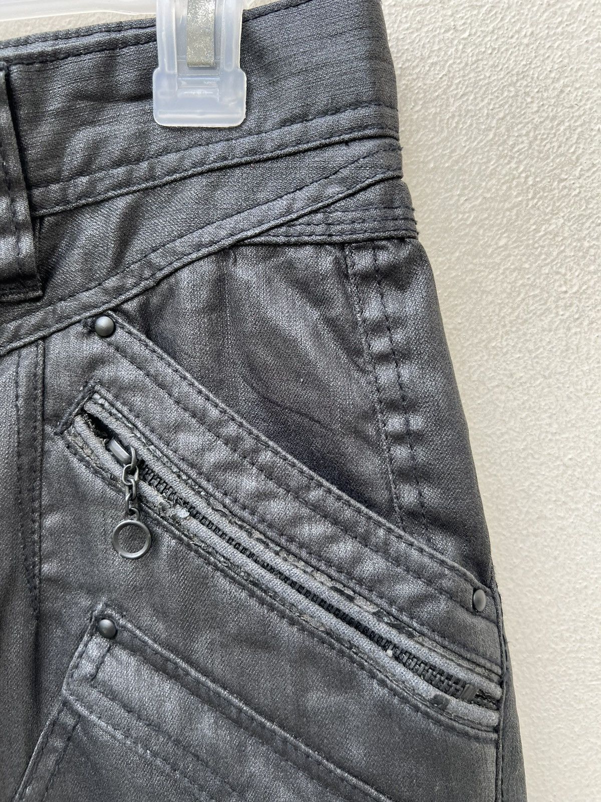 Nicole Club Nicole Club FM Waxed Cargo Trouser Pant Size US 29 - 12 Thumbnail