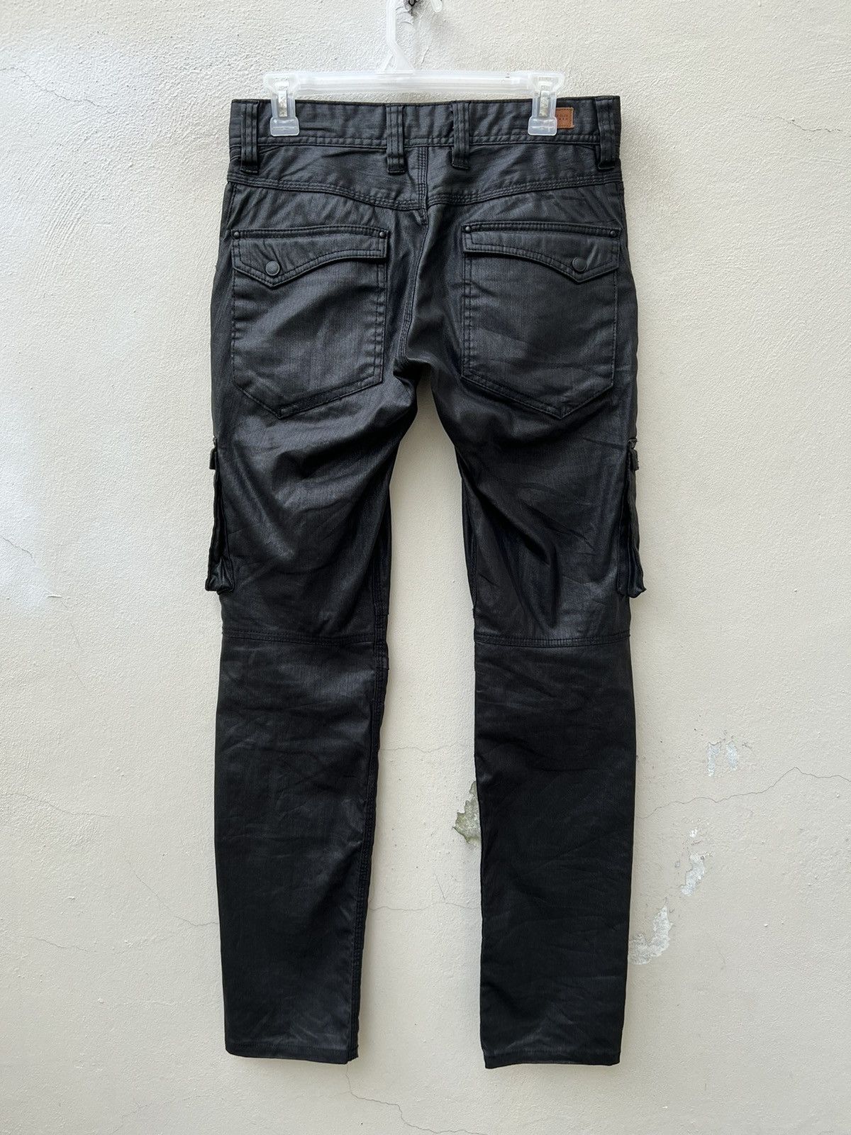 Nicole Club Nicole Club FM Waxed Cargo Trouser Pant Size US 29 - 14 Thumbnail