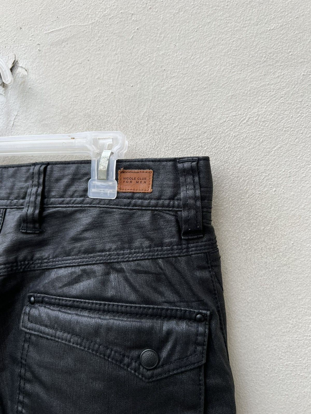Nicole Club Nicole Club FM Waxed Cargo Trouser Pant Size US 29 - 19 Thumbnail