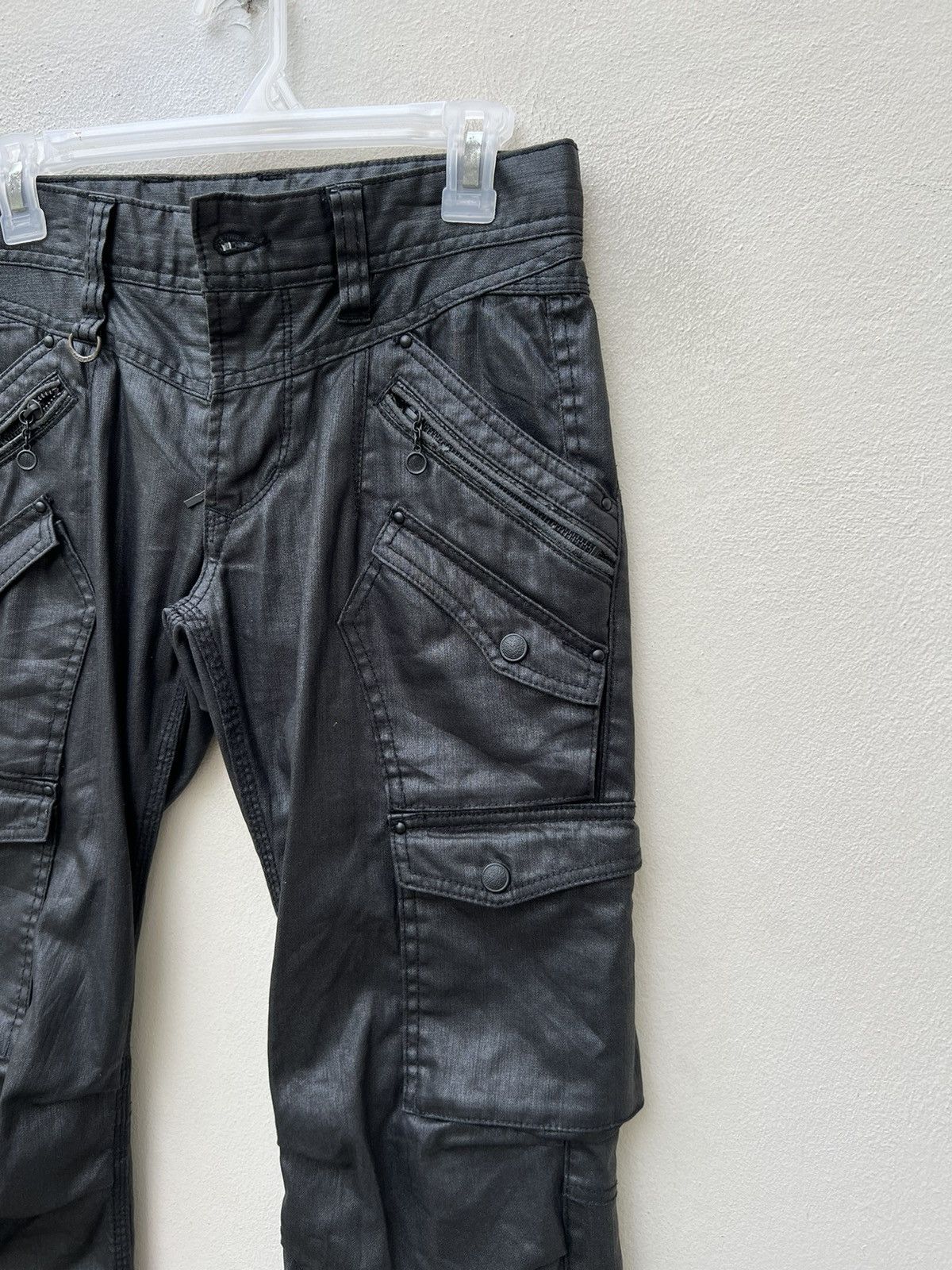 Nicole Club Nicole Club FM Waxed Cargo Trouser Pant Size US 29 - 11 Thumbnail
