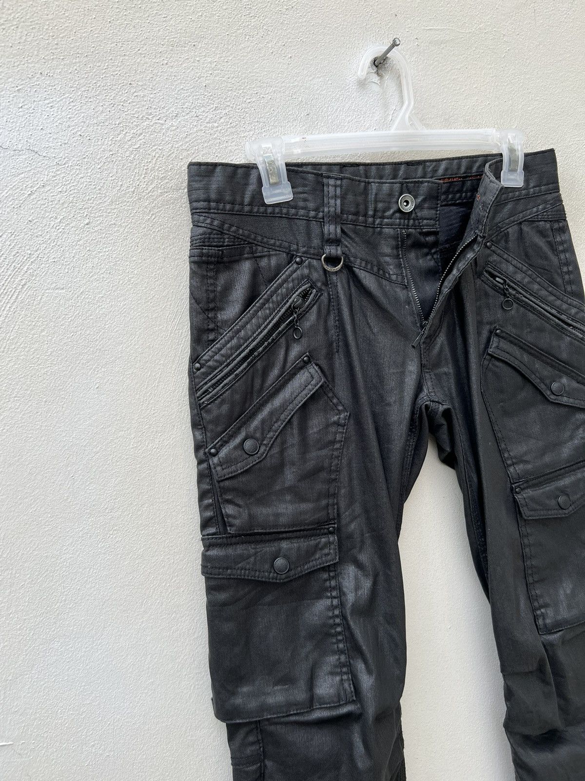Nicole Club Nicole Club FM Waxed Cargo Trouser Pant Size US 29 - 9 Thumbnail