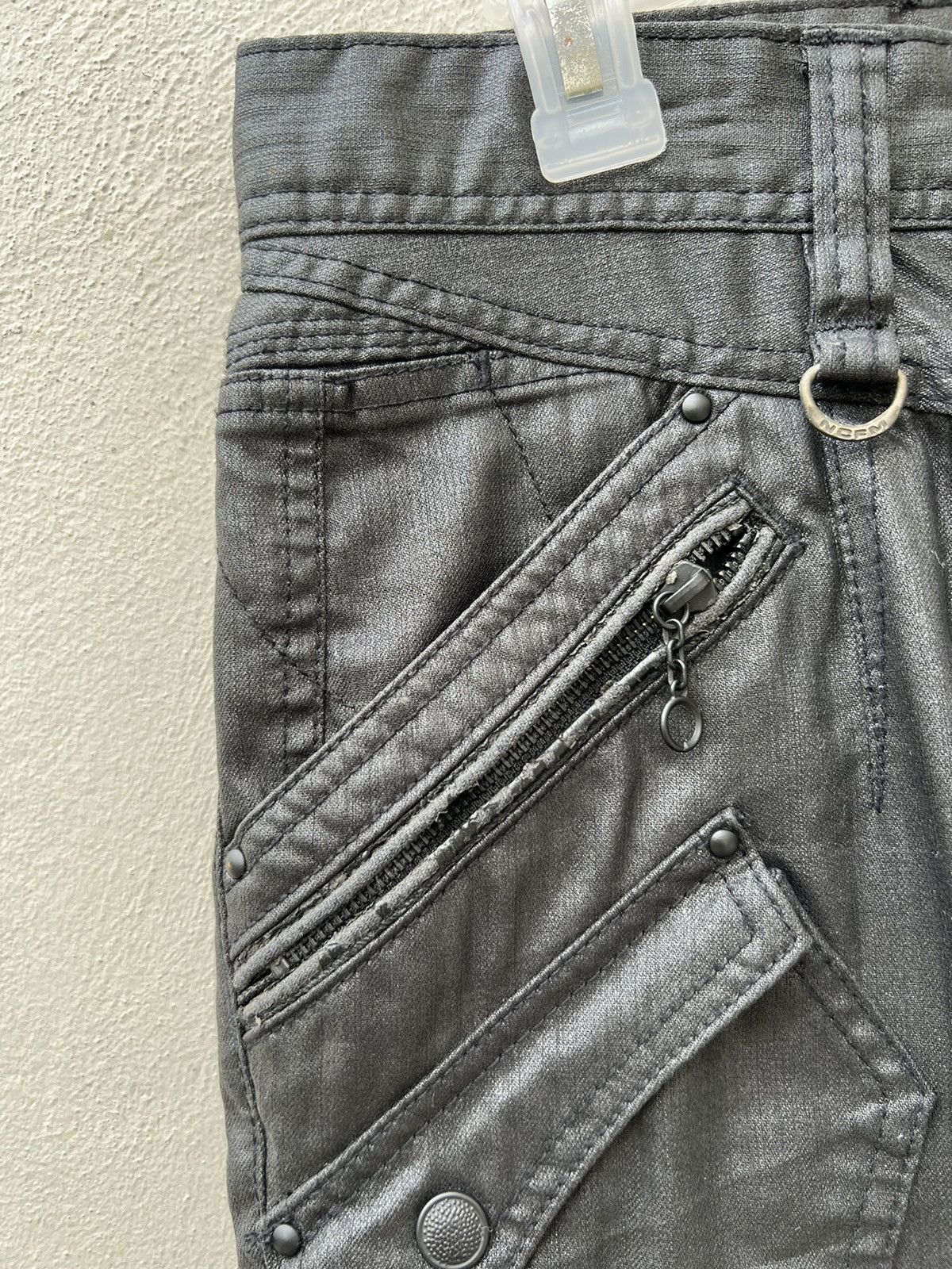 Nicole Club Nicole Club FM Waxed Cargo Trouser Pant Size US 29 - 8 Thumbnail