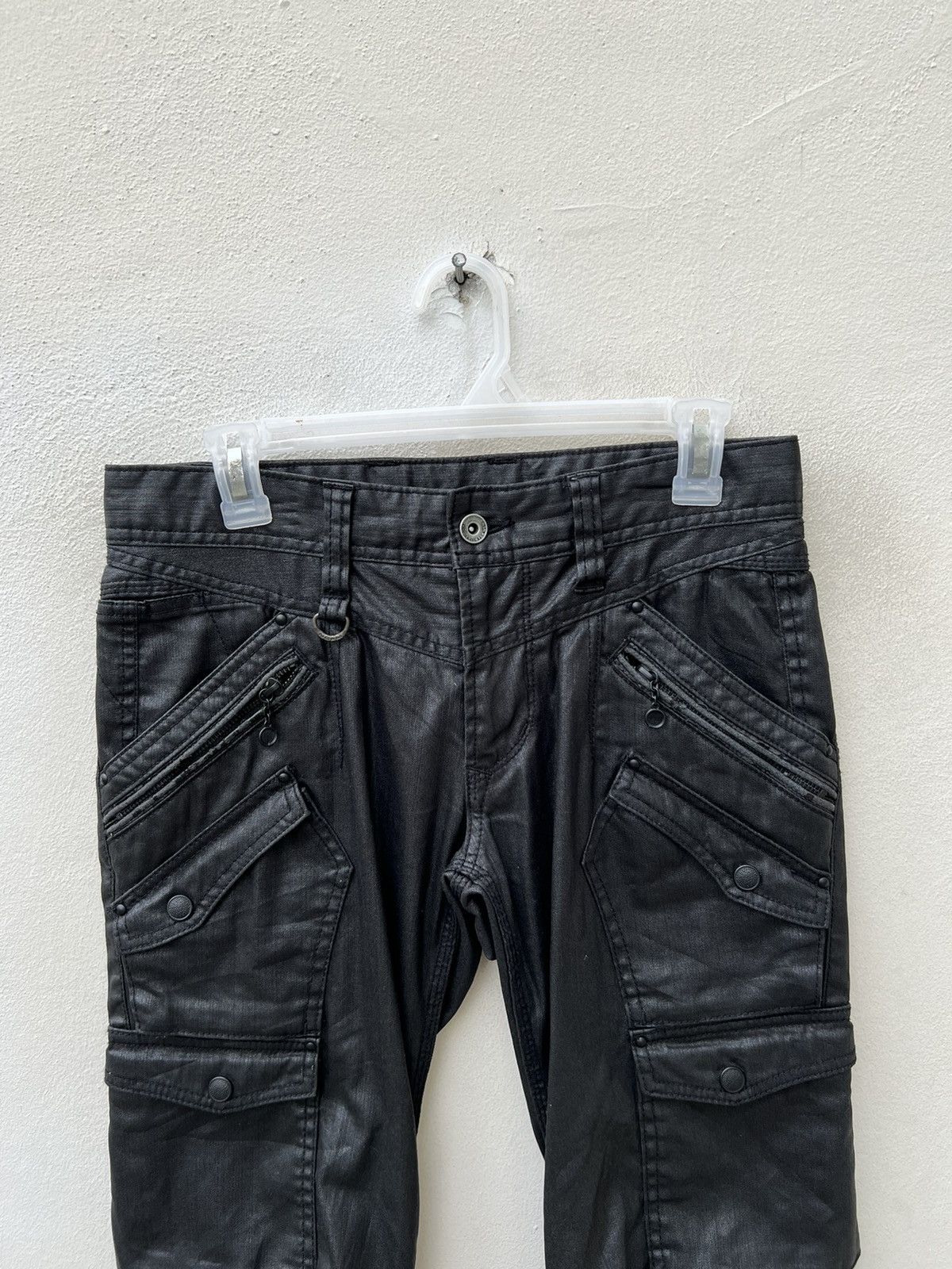 Nicole Club Nicole Club FM Waxed Cargo Trouser Pant Size US 29 - 7 Thumbnail