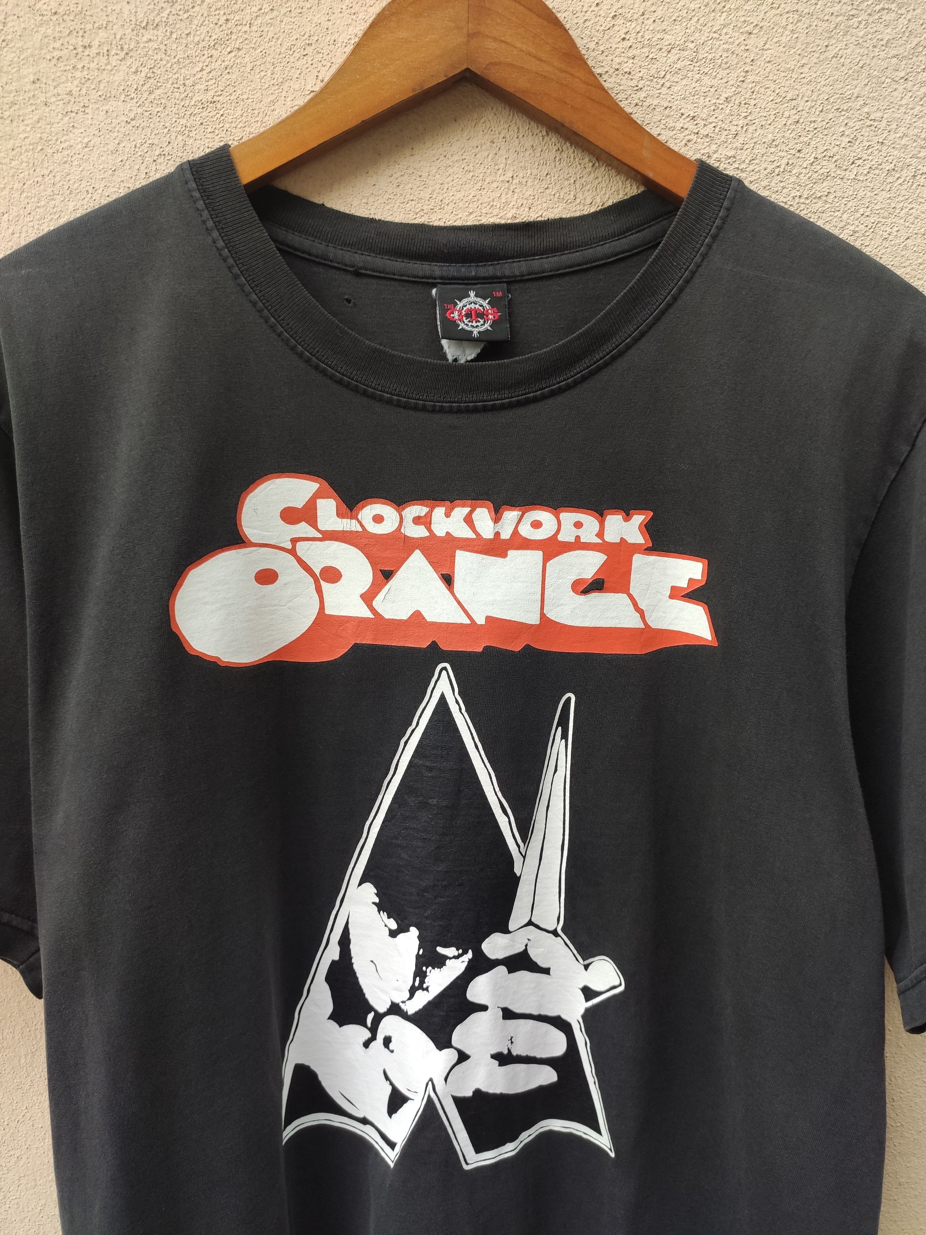 Vintage 🔥 Vintage 90s Vintage Clockwork Orange t shirt distressed Size US L / EU 52-54 / 3 - 2 Thumbnail