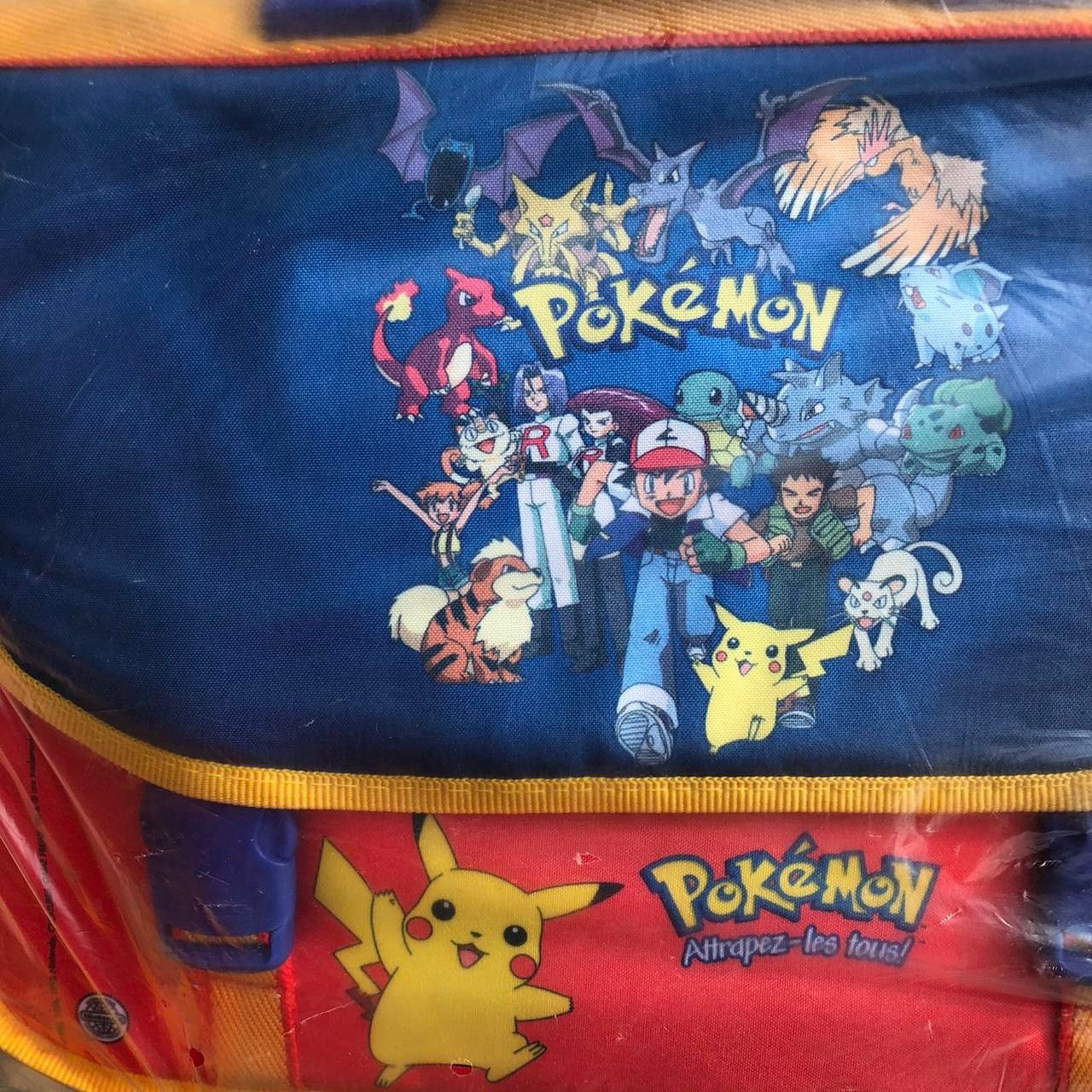 image of Nintendo x Pokemon New Ds 1999 Pokémon Bag Backpack 90's Anime Bag Kidcore in Yellow, Men's