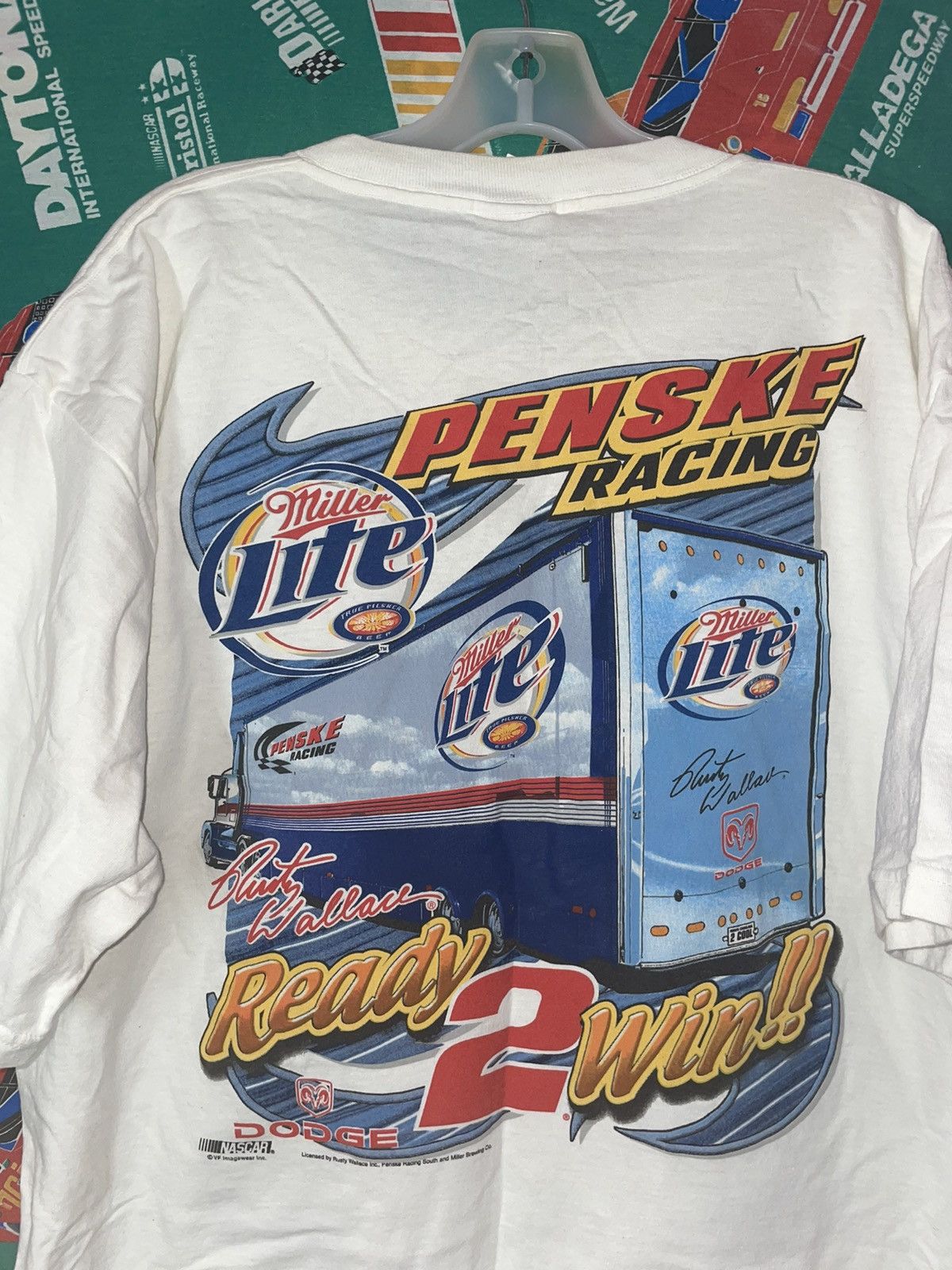 Chase Authentics 90s Vintage Rusty Wallace Miller Lite NASCAR sportswear Size US XL / EU 56 / 4 - 2 Thumbnail