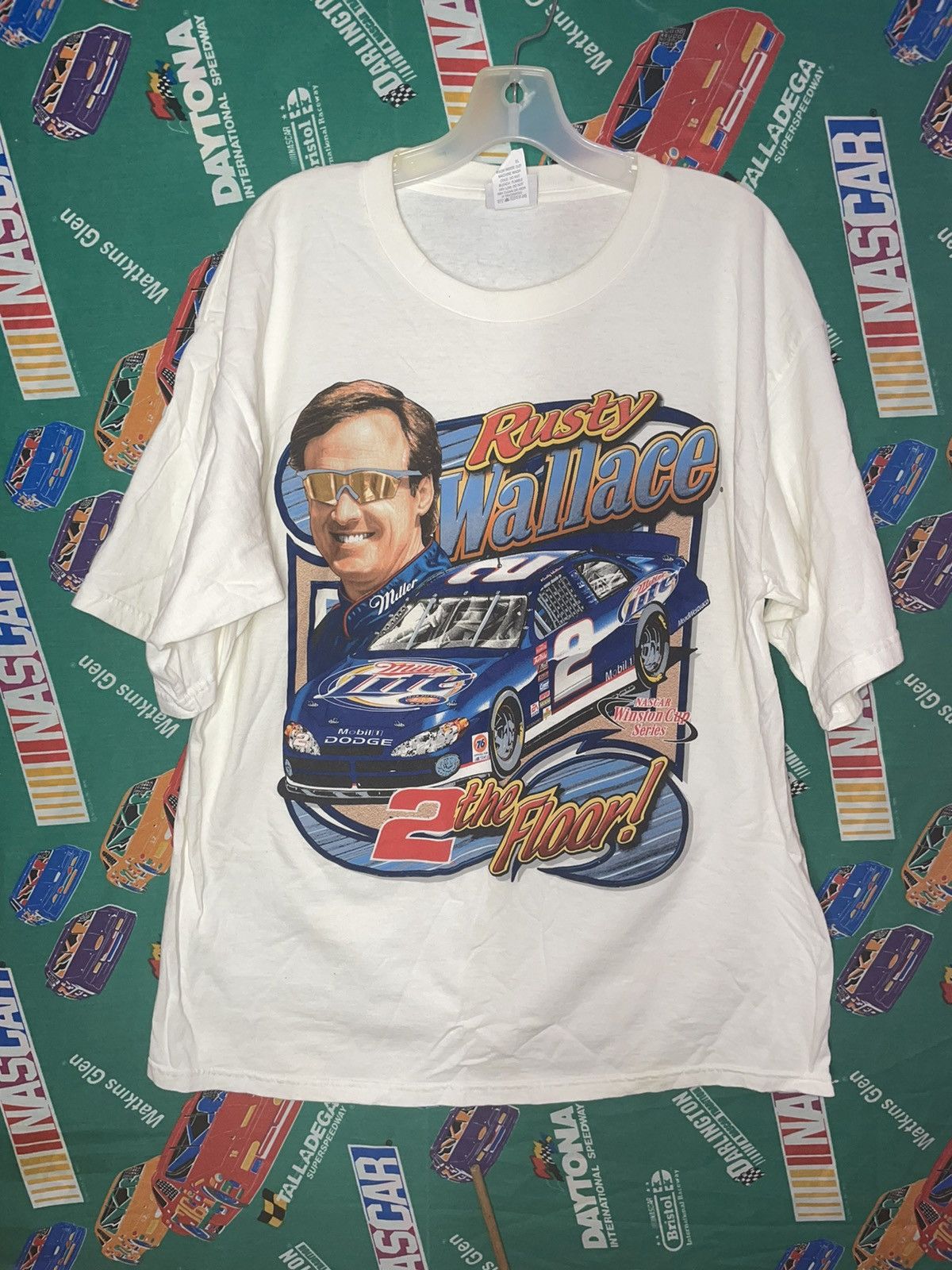 Chase Authentics 90s Vintage Rusty Wallace Miller Lite NASCAR sportswear Size US XL / EU 56 / 4 - 4 Thumbnail