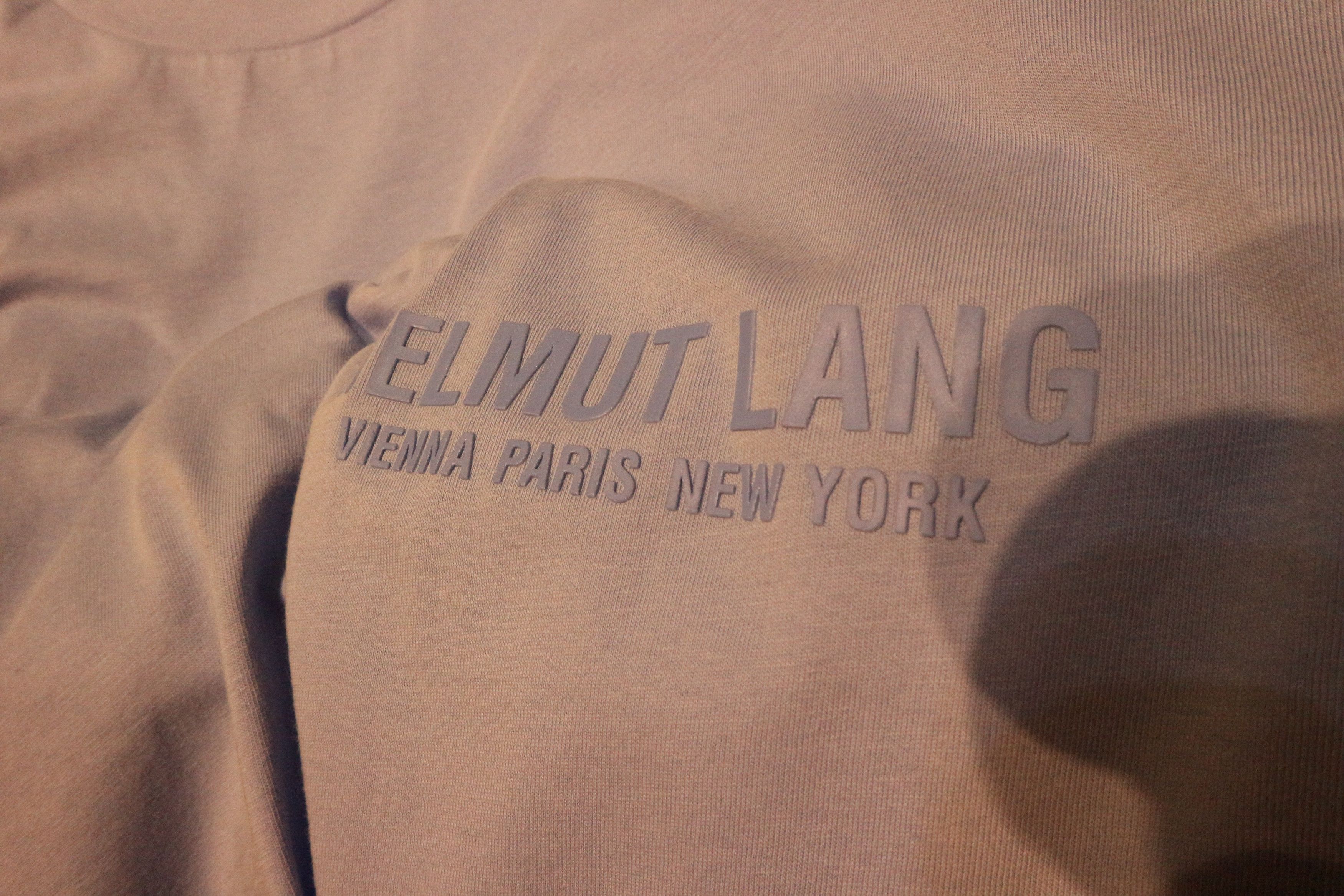Helmut Lang silicone logo t-shirt Size US XXL / EU 58 / 5 - 12 Thumbnail