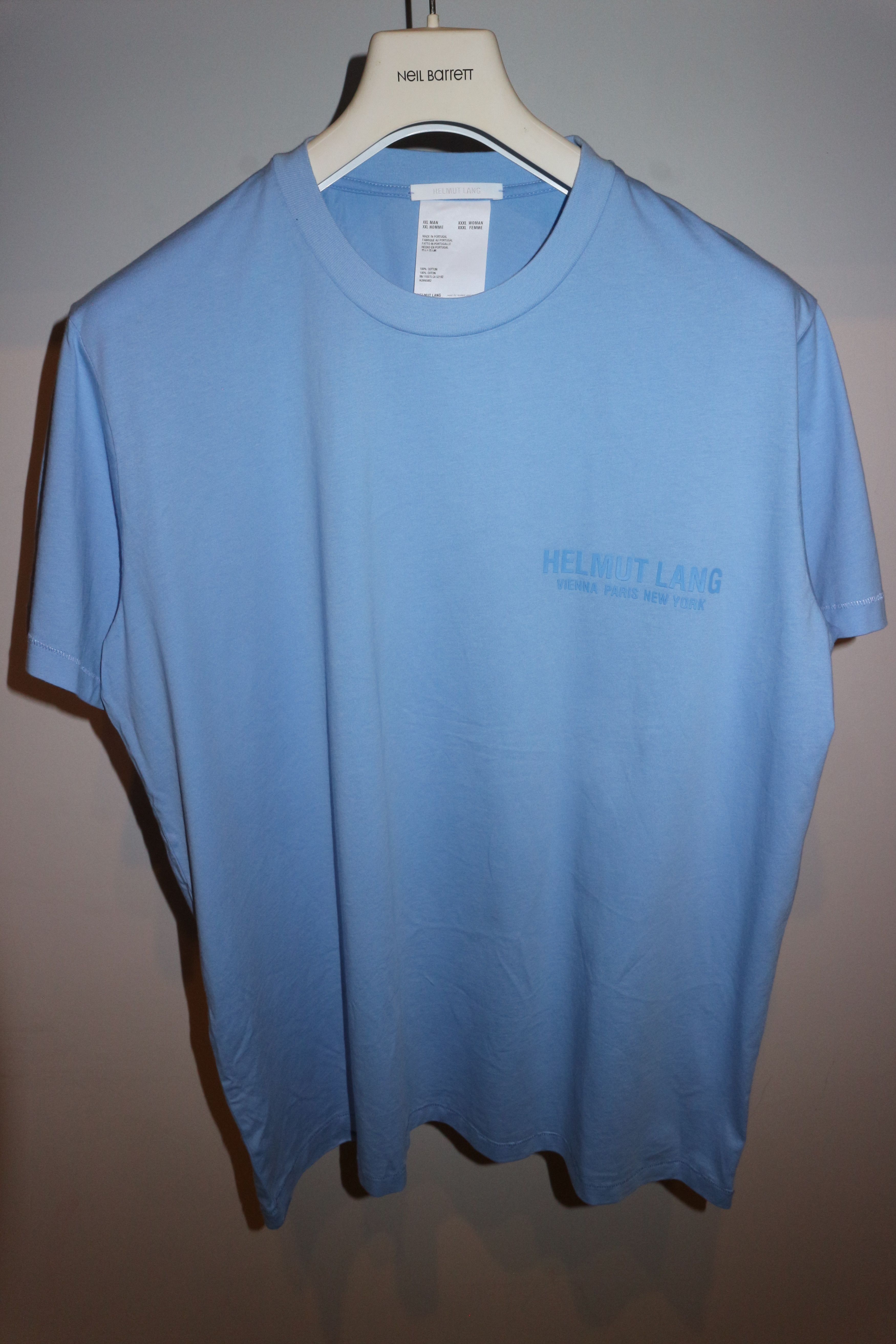 Helmut Lang silicone logo t-shirt Size US XXL / EU 58 / 5 - 1 Thumbnail