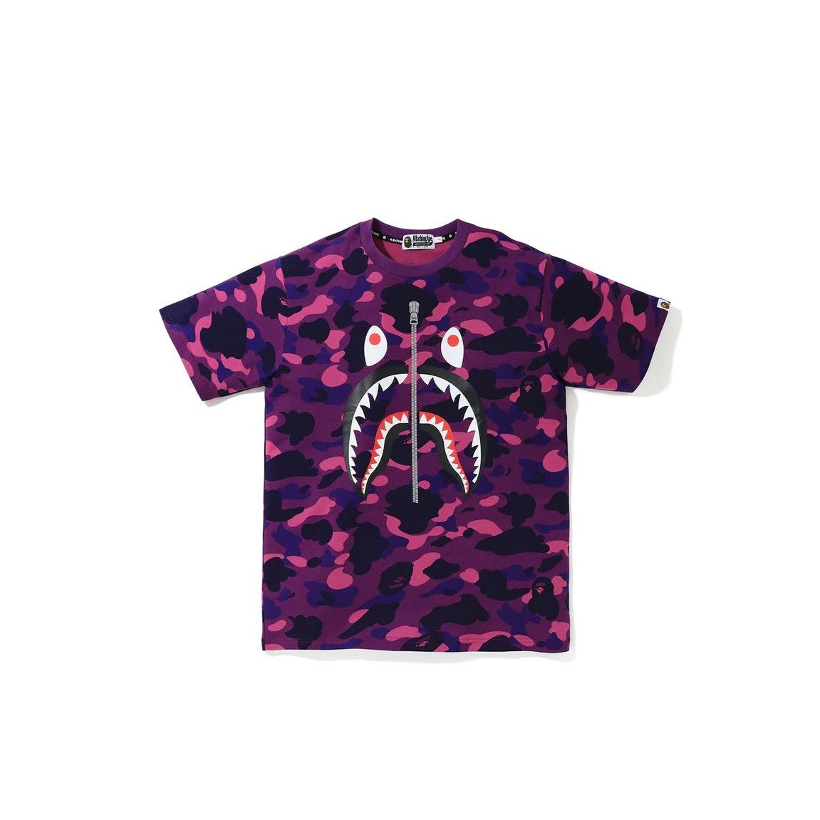 Bathing ape purple camo shirt hotsell