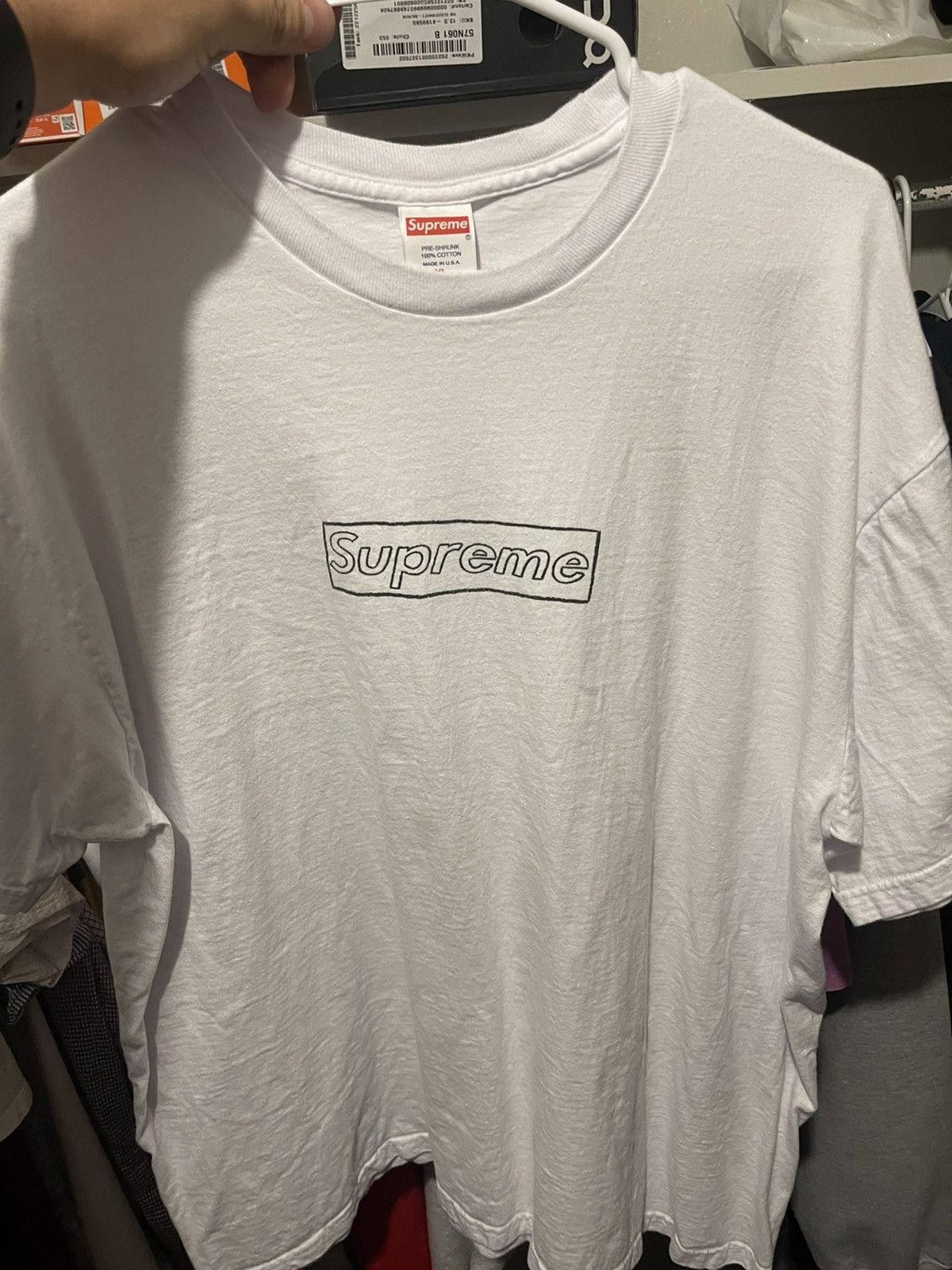 Supreme KAWS Chalk Logo Tee 