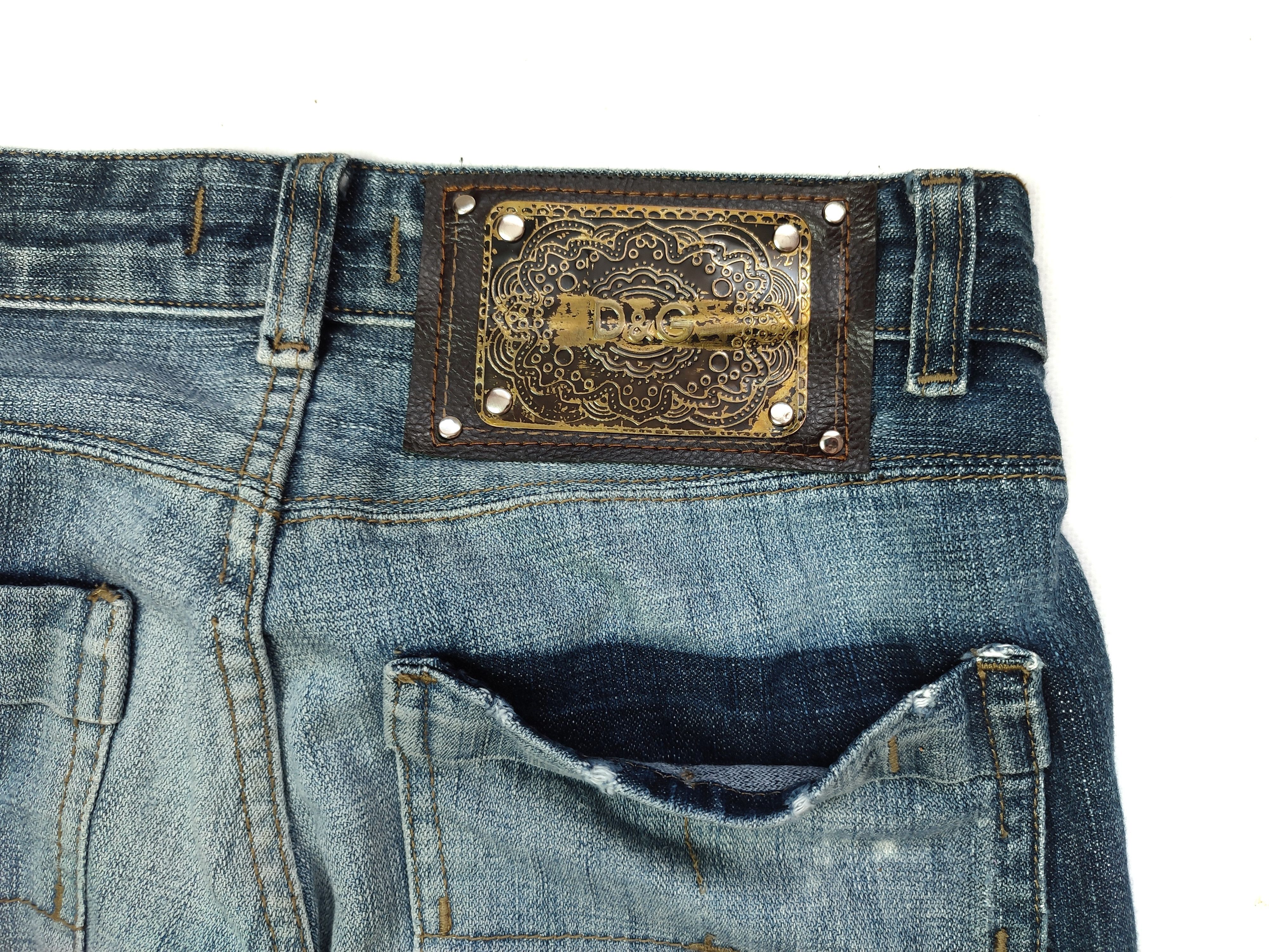 Dolce & Gabbana Vtg Dolce Gabbana Distressed Denim jeans Size US 28 / EU 44 - 7 Thumbnail