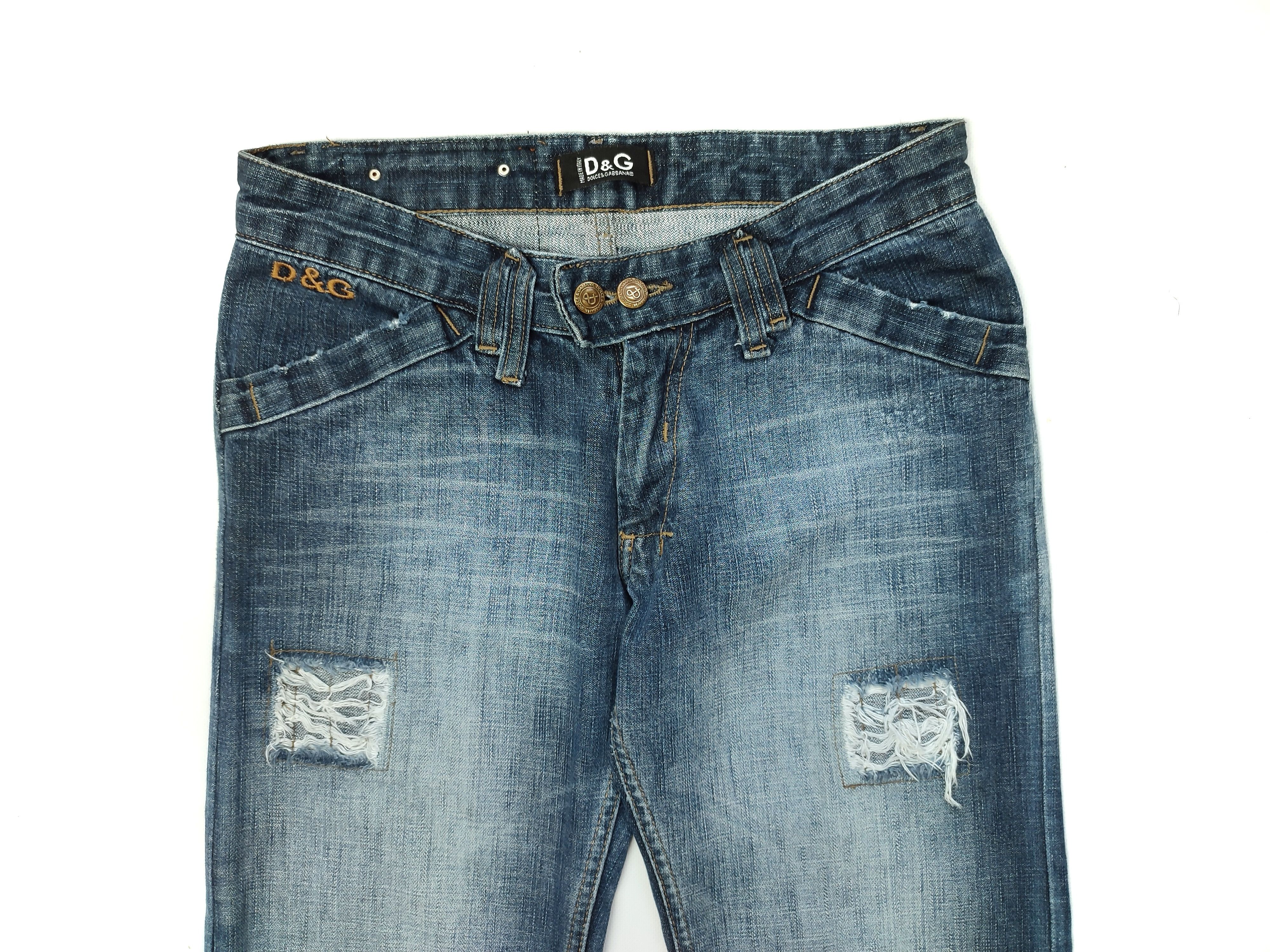 Dolce & Gabbana Vtg Dolce Gabbana Distressed Denim jeans Size US 28 / EU 44 - 3 Thumbnail
