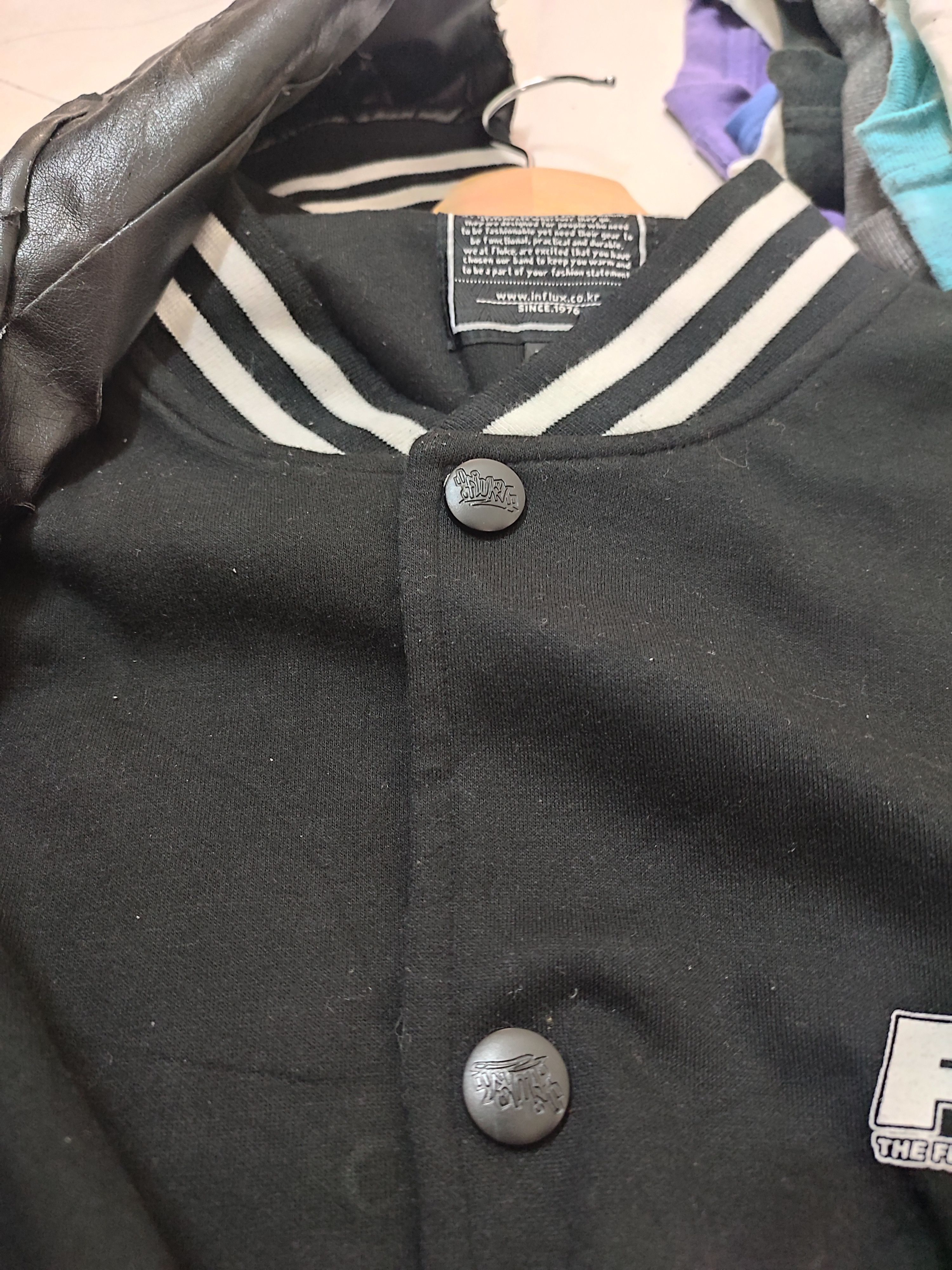 Japanese Brand 🔥Distressed Varsity Fluke Leather Size US M / EU 48-50 / 2 - 6 Thumbnail