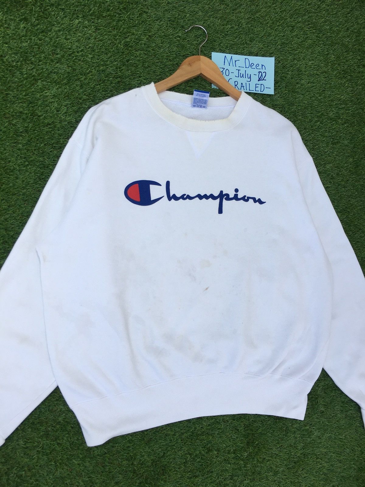 Champion Vintage 90s Champion Spellout Sweatshirt Size US L / EU 52-54 / 3 - 4 Thumbnail