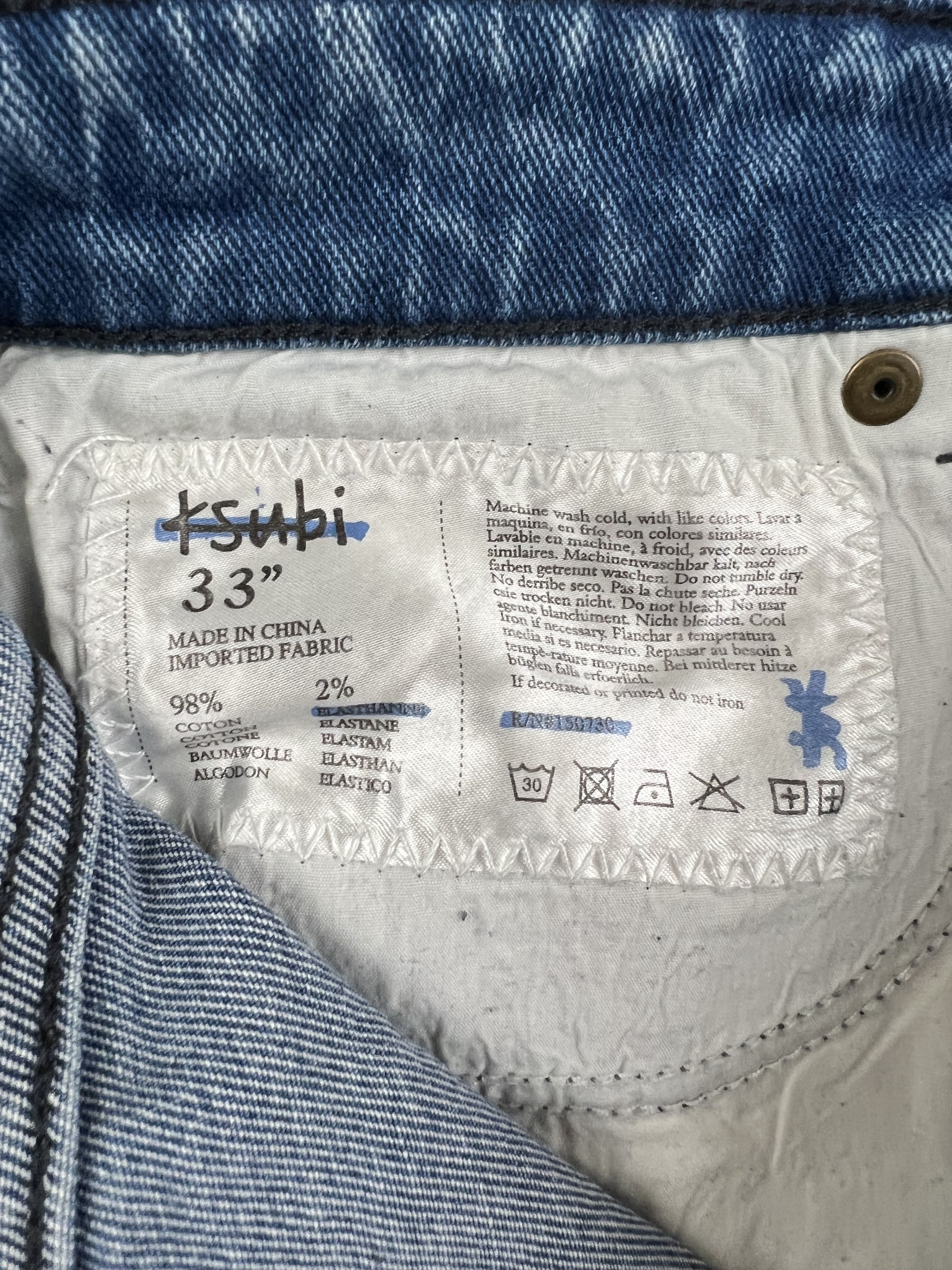 Ksubi Ksubi Chitch Blue Distressed Denim Jeans Sz. 33 🥣🧊❄️ Van Size US 33 - 7 Thumbnail