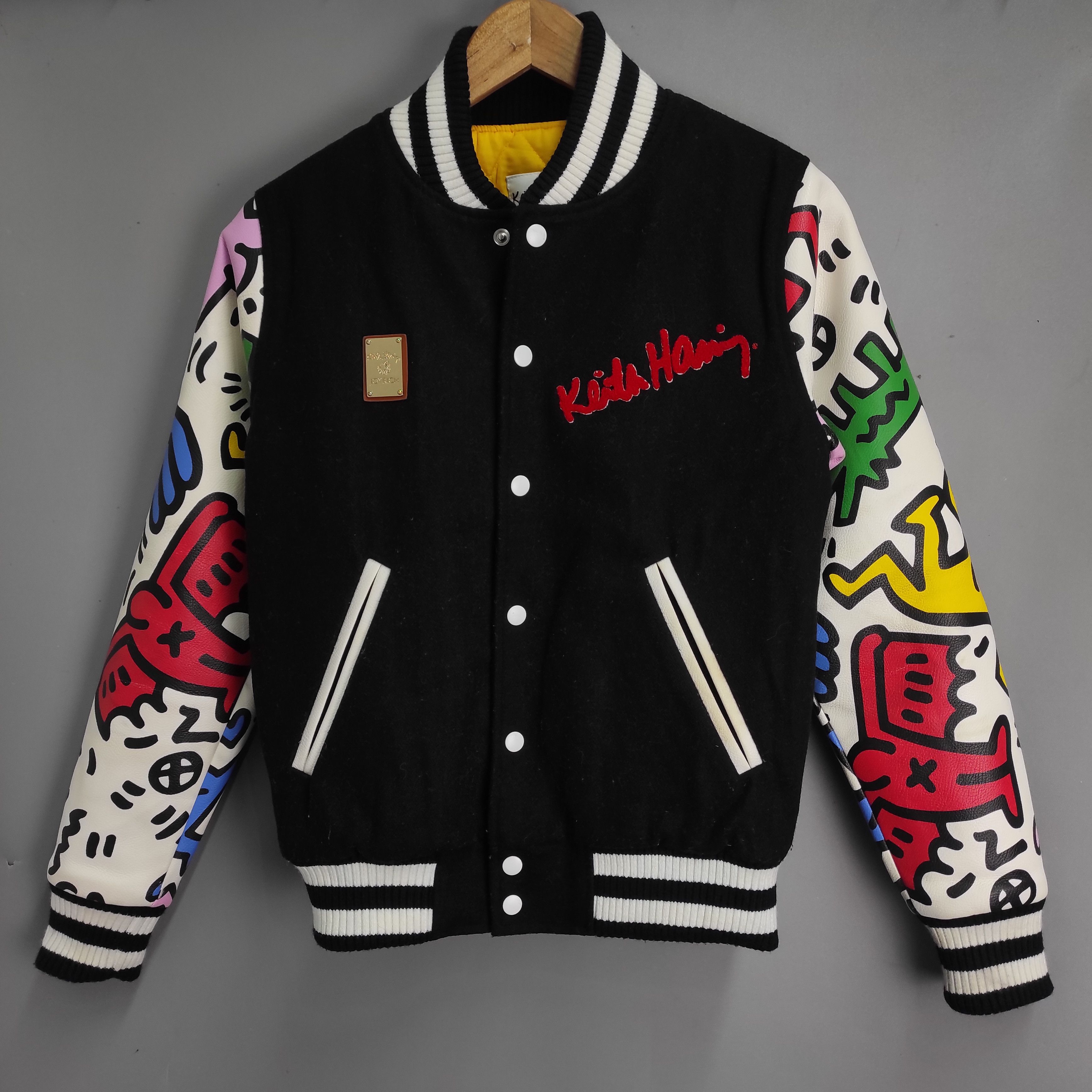 Joyrich KEITH HARING X JOYRICH LETTERMAN JACKET | Grailed