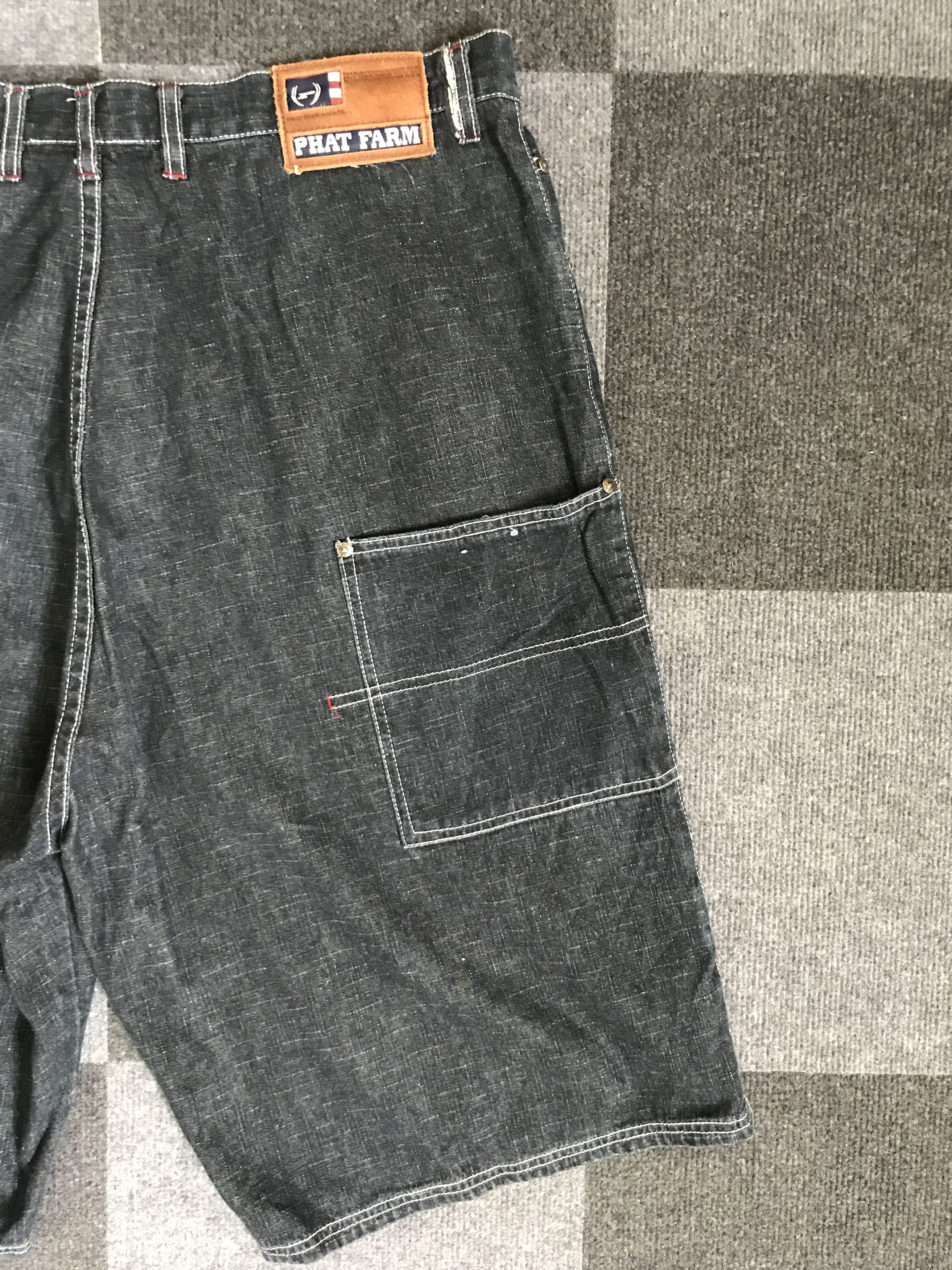 Phat Farm SP13 PHAT FARM Baggy Short Hip Hop Jeans Size US 36 / EU 52 - 7 Thumbnail