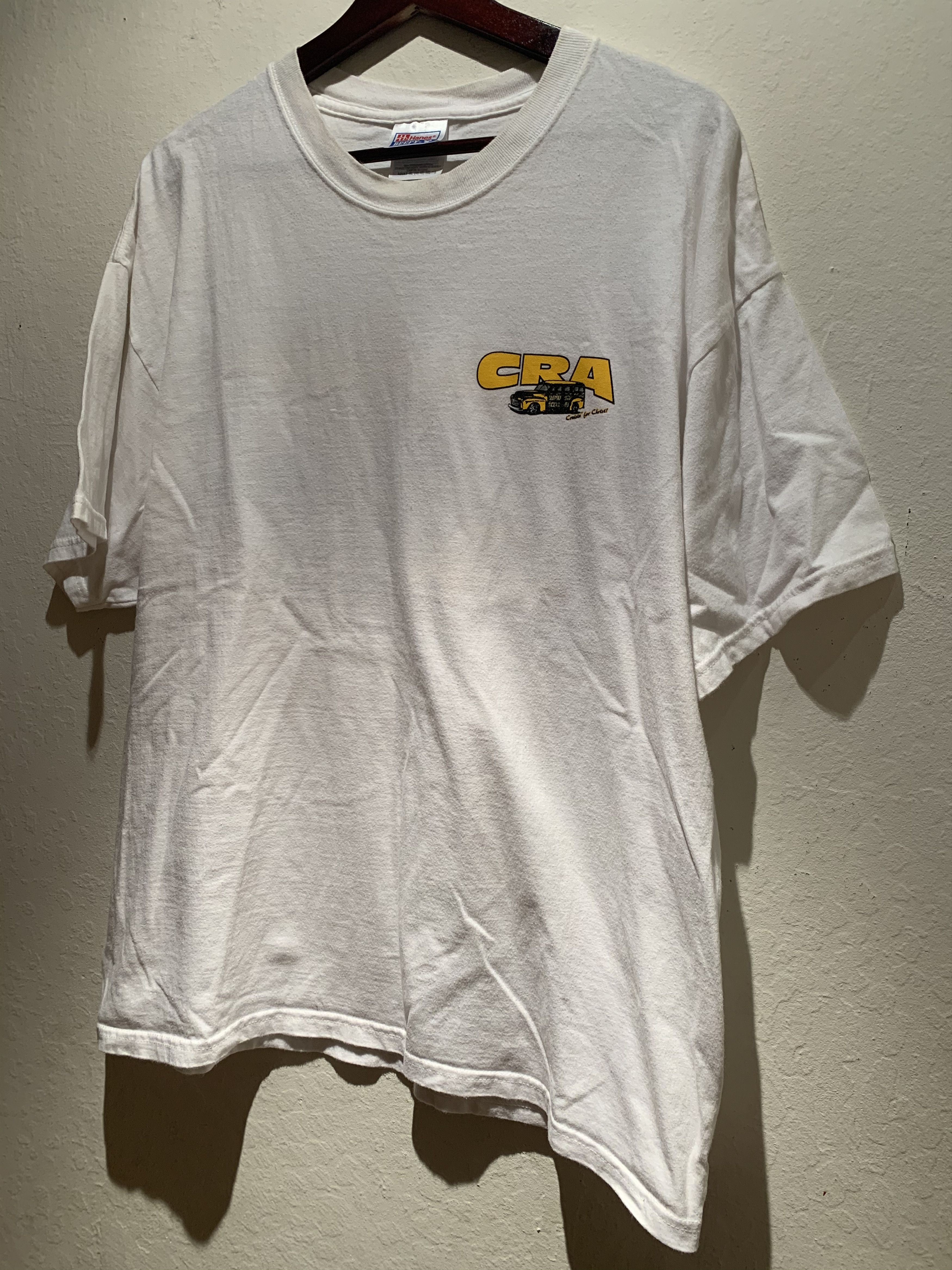 Vintage *RARE* Vintage Christian Rodders Association Jesus T-Shirt Size US XL / EU 56 / 4 - 2 Thumbnail