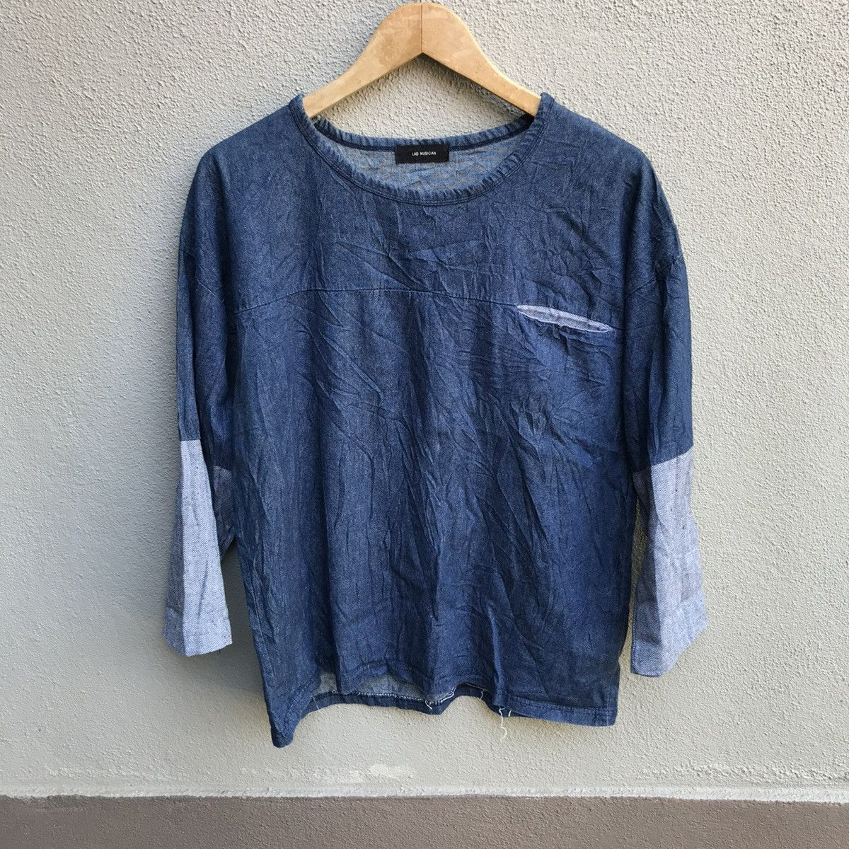 Lad Musician LAD MUSICIAN indigo denim longsleeves Size US M / EU 48-50 / 2 - 1 Thumbnail