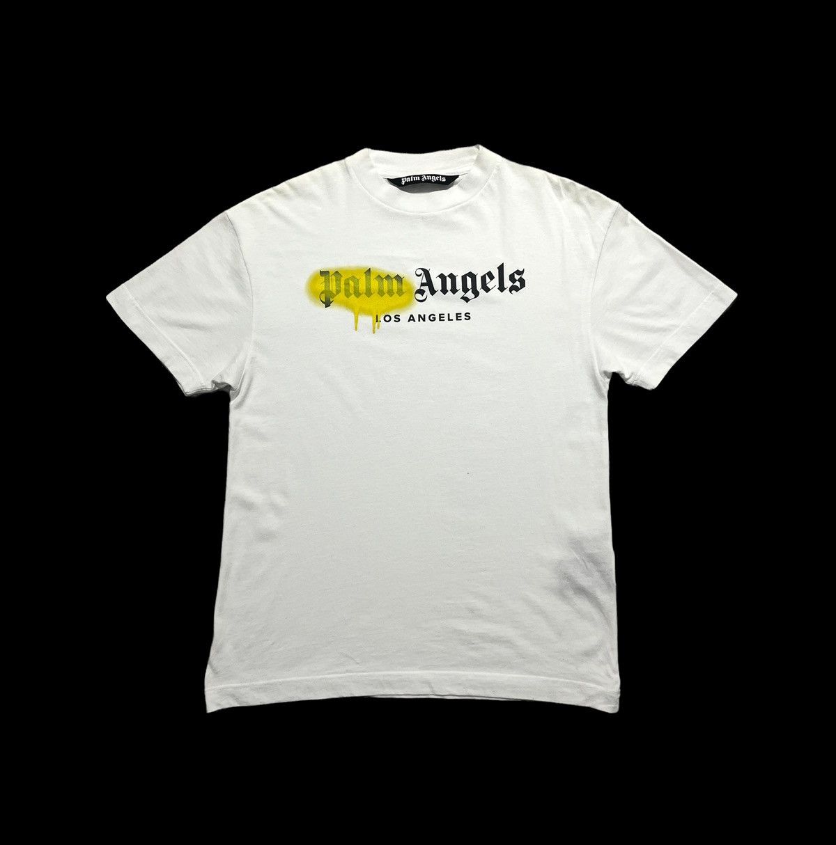 Palm Angels Palm Angels Spray ‘Los Angeles’ Short Sleeved T Shirt | Grailed