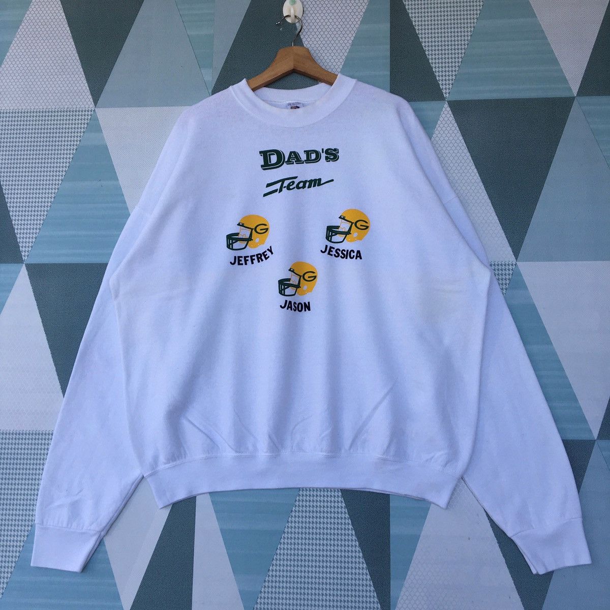 Dad's Team Sweatshirt Pullover Jumper Sweatshirt
