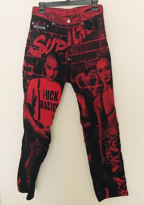 Supreme Supreme Jean Paul Gaultier Fuck Racism Jeans | Grailed