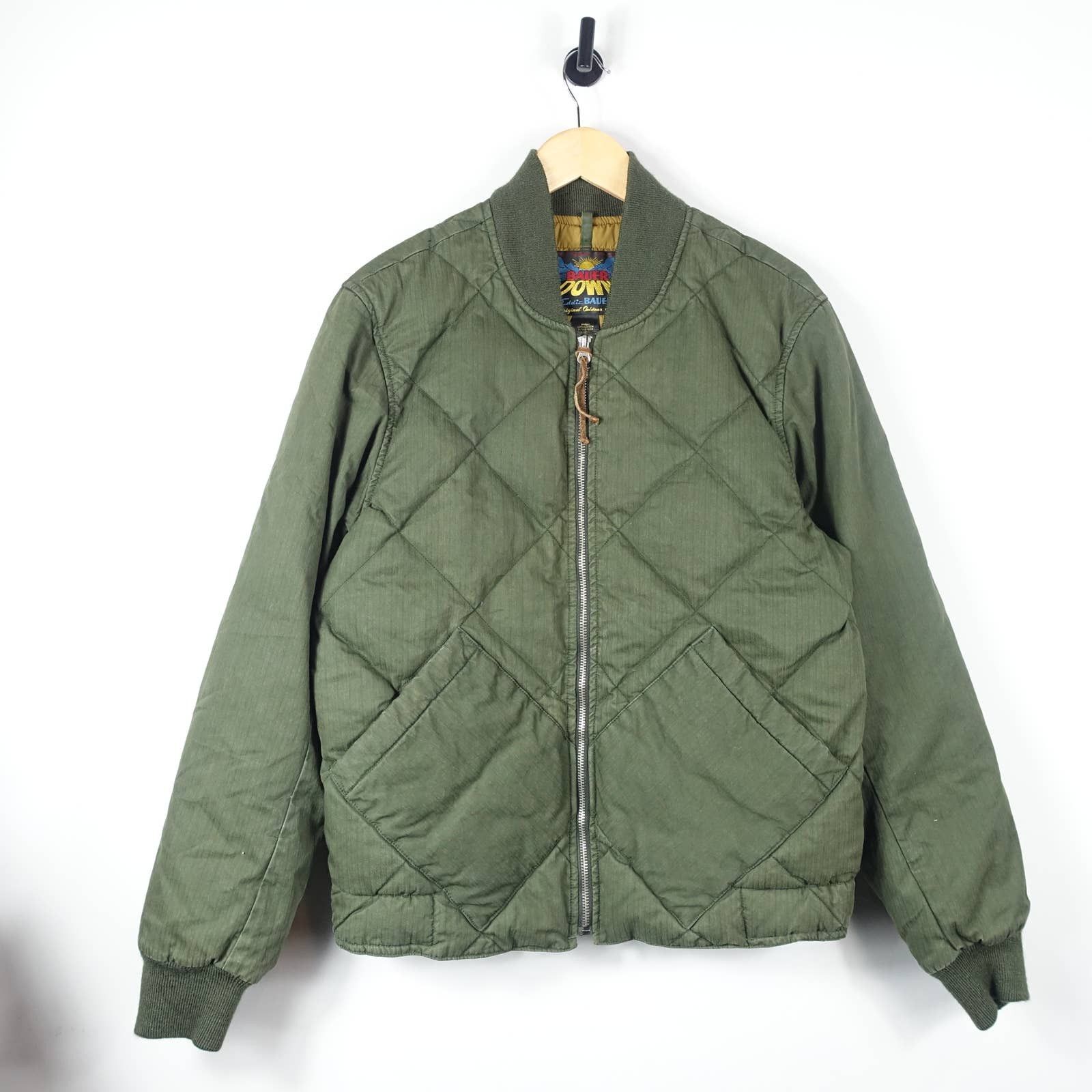 Vintage Eddie Bauer Down Quilted 1936 Skyliner Bomber Jacket Talon ...